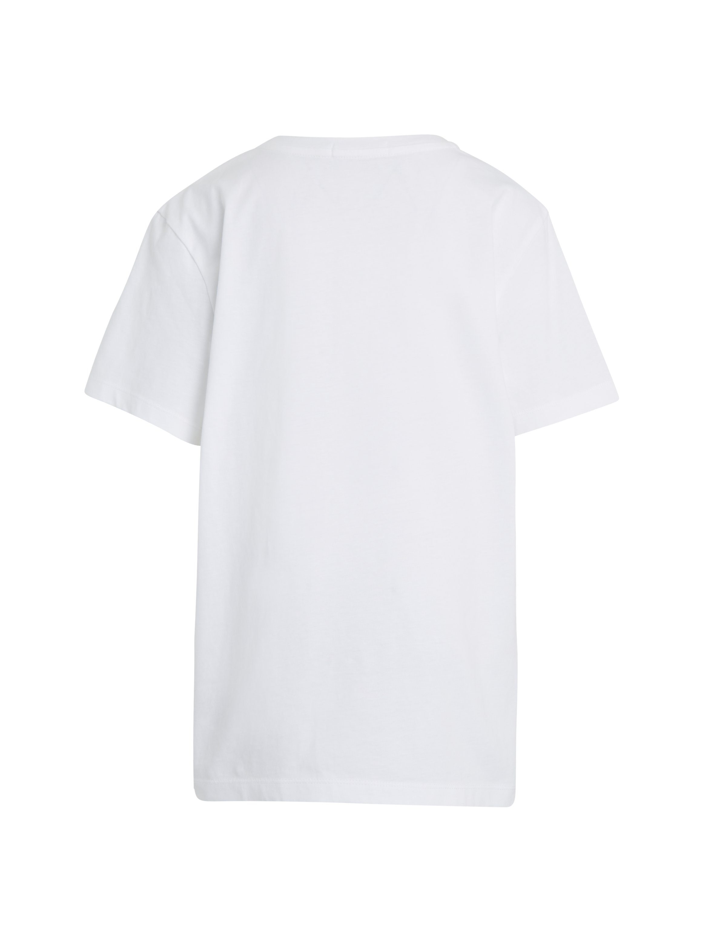 Calvin Klein Jeans Bright MONOGRAM CHEST White T-Shirt TOP