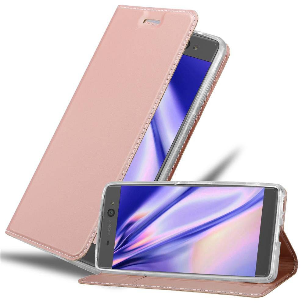 Cadorabo Handyhülle für Sony Xperia XA Hülle Sony Xperia XA, Schutzhülle Hülle mit Standfunktion, Magnetverschluss und Kartenfach
