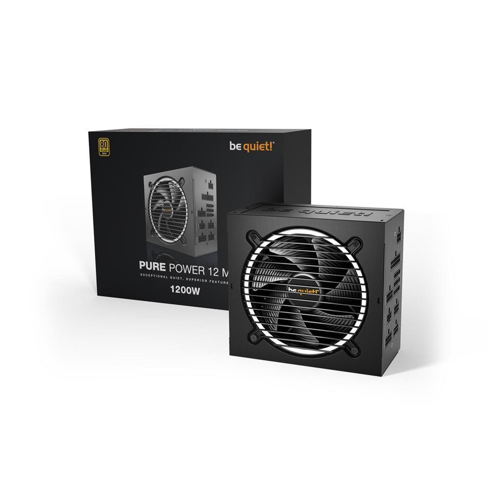be quiet! PURE POWER 12 M 1200W PC-Netzteil (80 PLUS® Gold, leiser Betrieb, 120mm Lüfter, BN346) – Bild 2 von 4