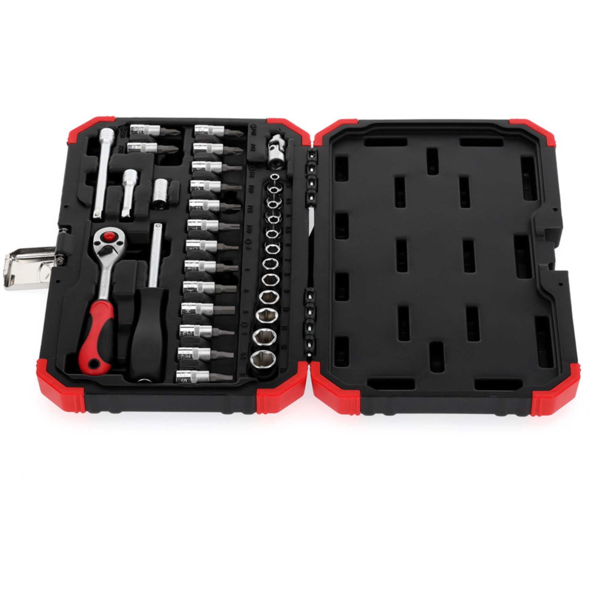 Gedore Ratsche GEDORE Red Steckschlüssel-Satz 1/4", 33-teilig