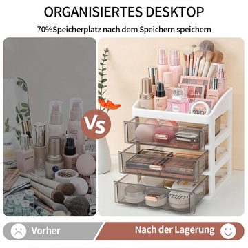 Fivejoy Make-Up Organizer Kosmetikbox Ausstellungsbox mit großem Fassungsvermögen, Make-up-Aufbewahrungsbox, 1-tlg.