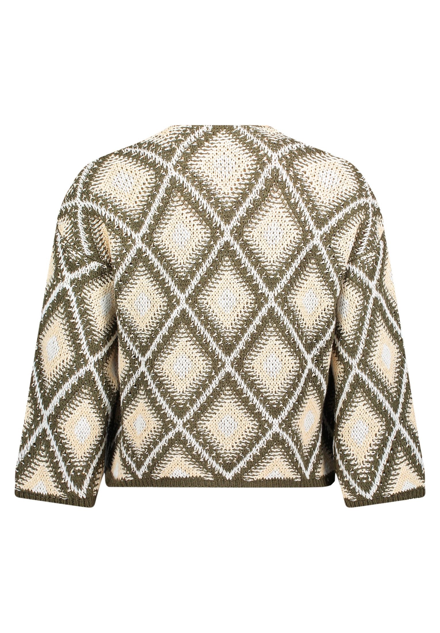 Cartoon Strickjacke Damen mit Jacquard (1-tlg)