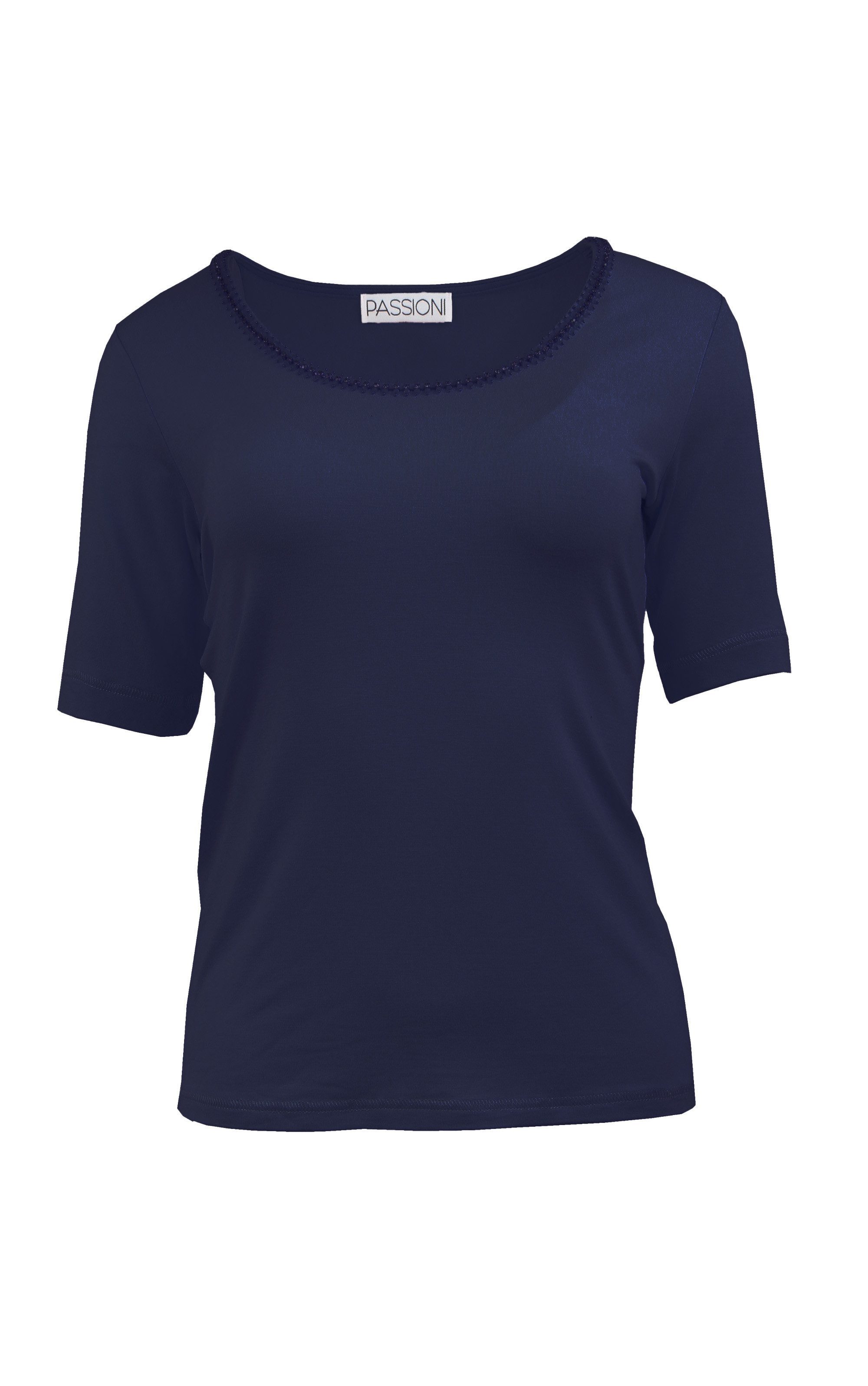 Passioni T-Shirt mit Kristalldetails günstig online kaufen