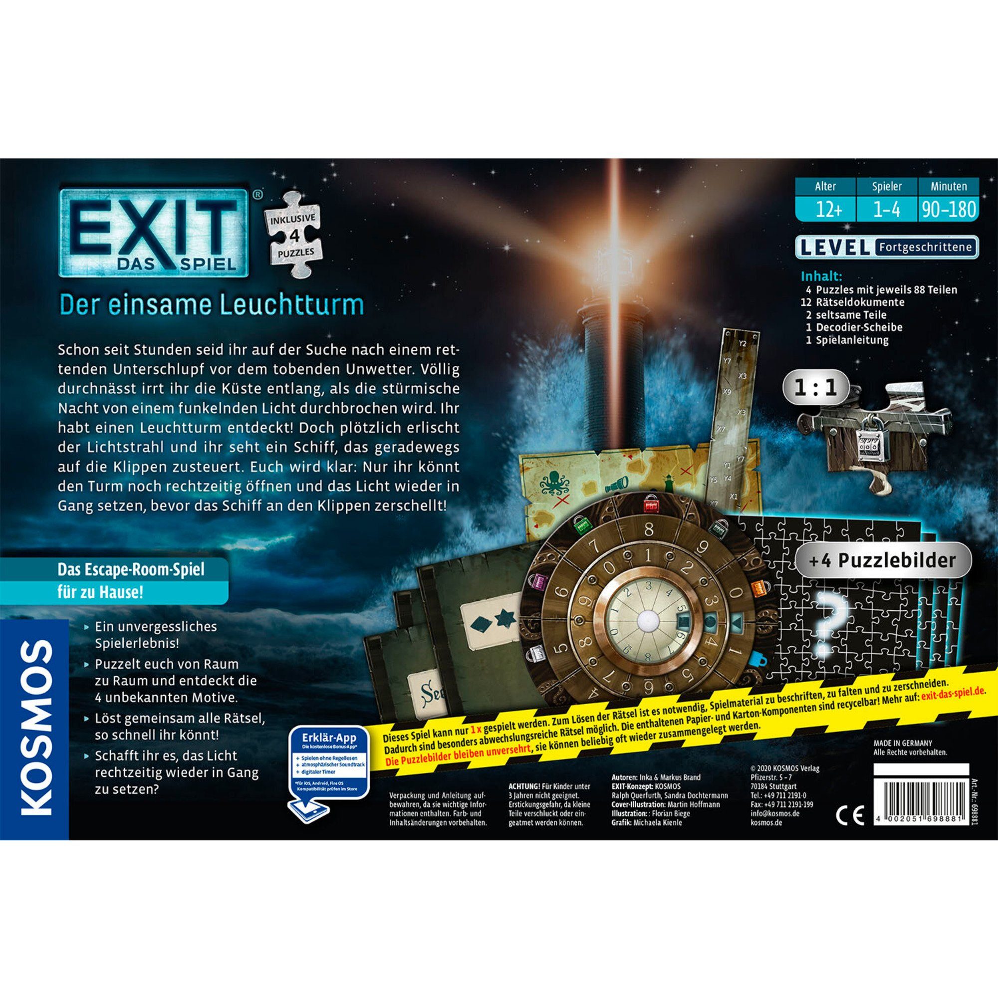 Kosmos Spiel Kosmos EXIT - Das Spiel + Puzzle - Der einsame