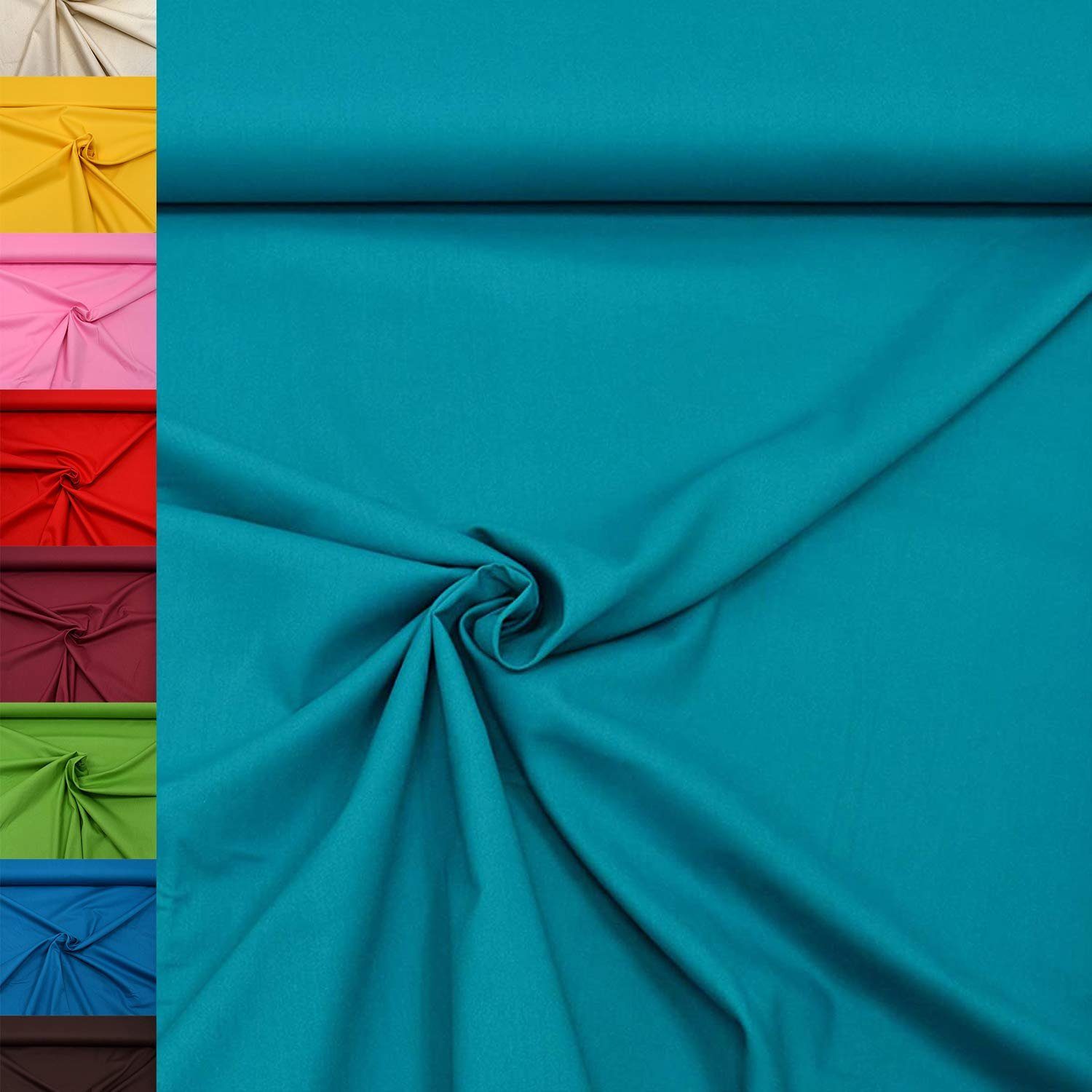 MAGAM-Stoffe Stoff "Sophie", Baumwollstoff uni 100% Baumwolle ÖKO-TEX Meterware ab 50cm