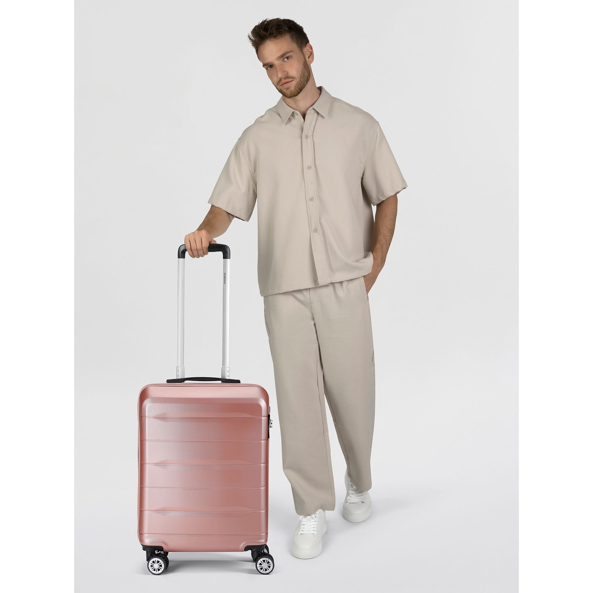 BENZI Handgepäck-Trolley 5583, 4 Rollen, ABS