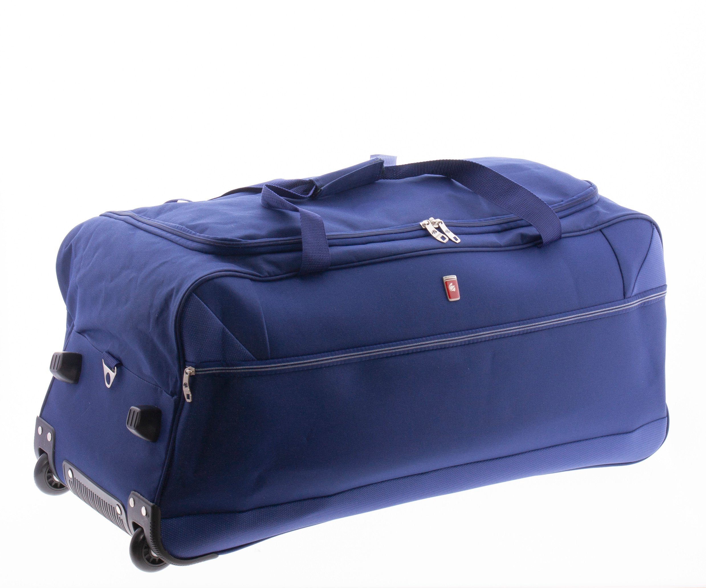 Trolley-Reisetasche 2,8 mit 104 - GLADIATOR Gewicht: 80 blau Trolleytasche, Rollentasche, kg, - Reisetasche JUMBO Rollen Sporttasche - - Liter - cm