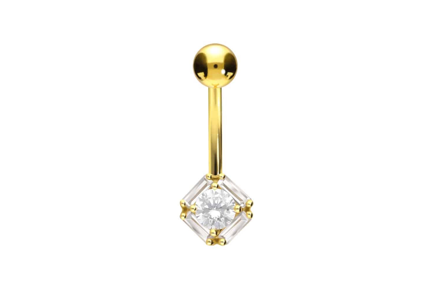 PIERCINGLINE Bauchnabelpiercing Titan Bananabell mit Innengewinde günstig online kaufen