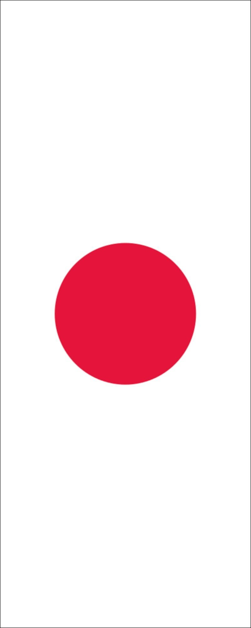 Flagge Hochformat Flagge 110 g/m² flaggenmeer Japan
