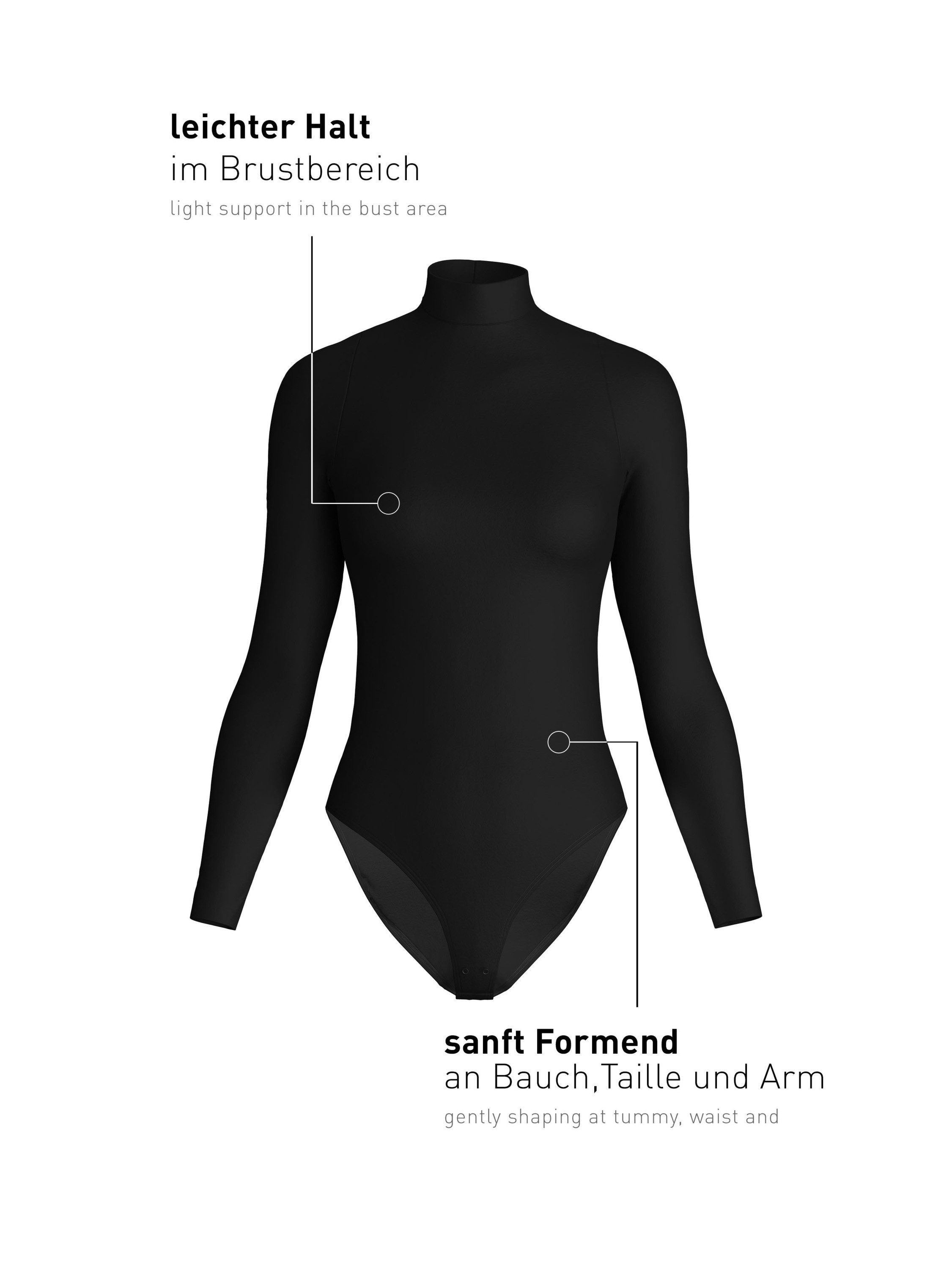 CALIDA Shaping-Body Seamless Shape Damen (1-tlg) mit Stehkragen, nahtlos und anschmiegsam – Bild 5 von 5