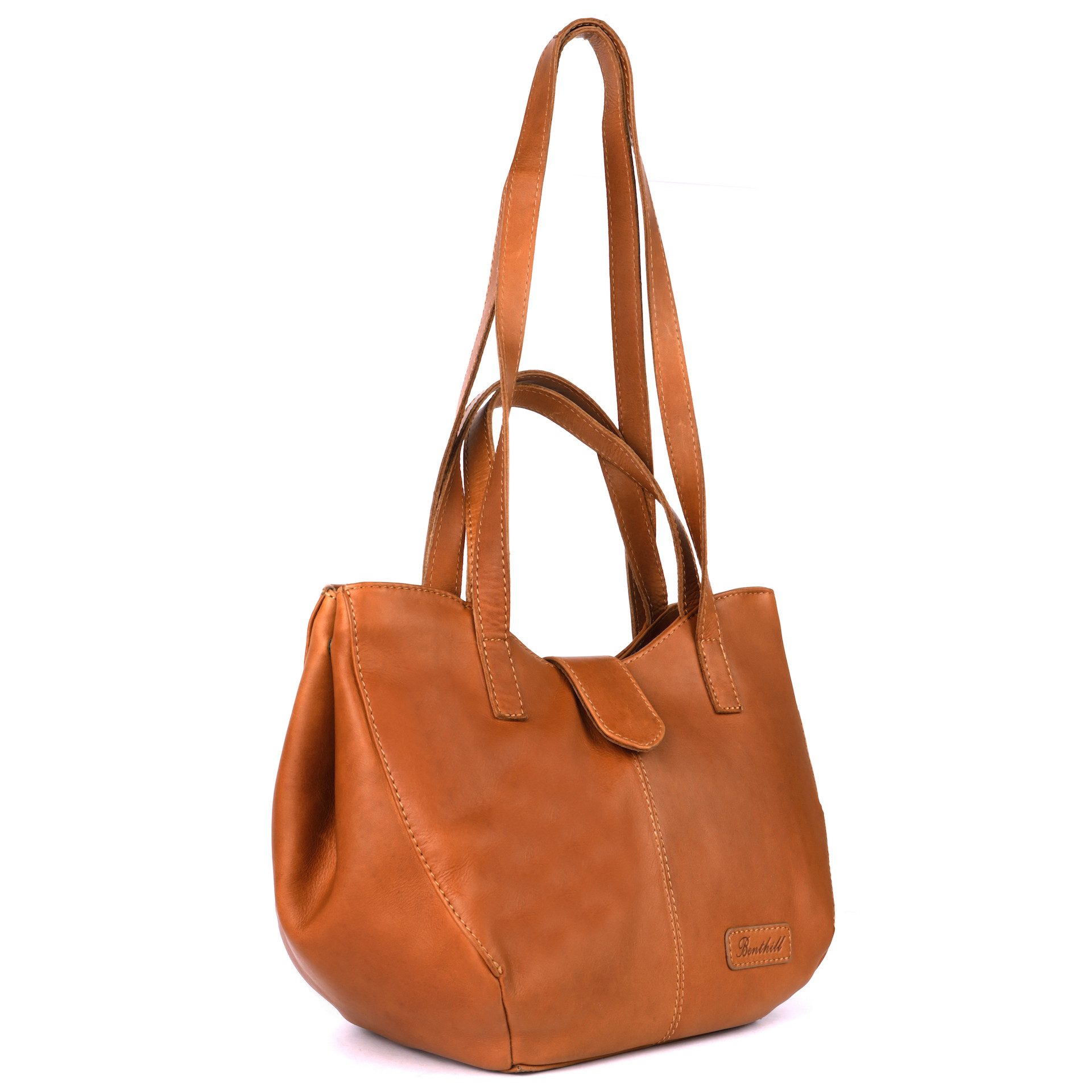 Benthill Handtasche Damen Echt Leder Umhängetasche Shopper Vintage Schulter Handtasche, Schultergurt / Umhängegurt Reißverschlussfach