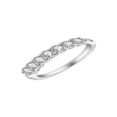 ROUGEMONT Diamantring Handgefertigter Moissanit Damen Ring 925 Silber Ring, Hypoallergen und Wasserfest