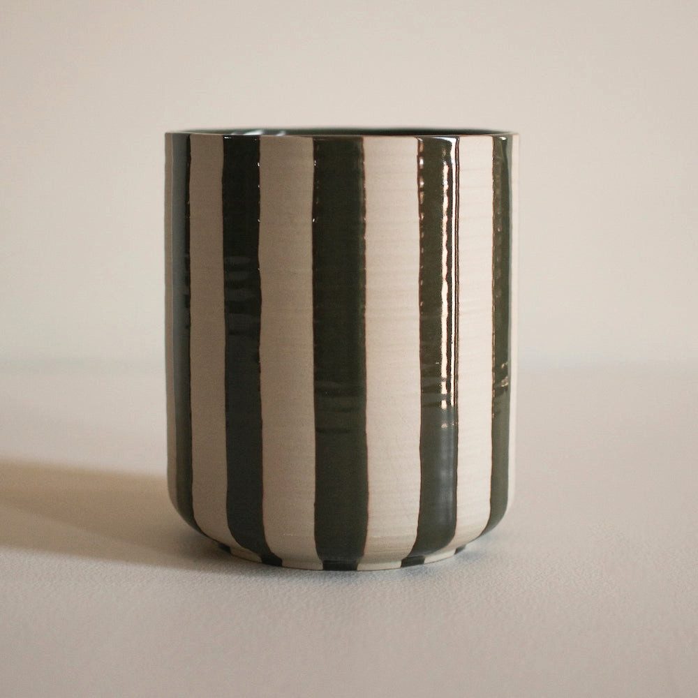 dbkd Dekoobjekt Schale Line - stripe grün