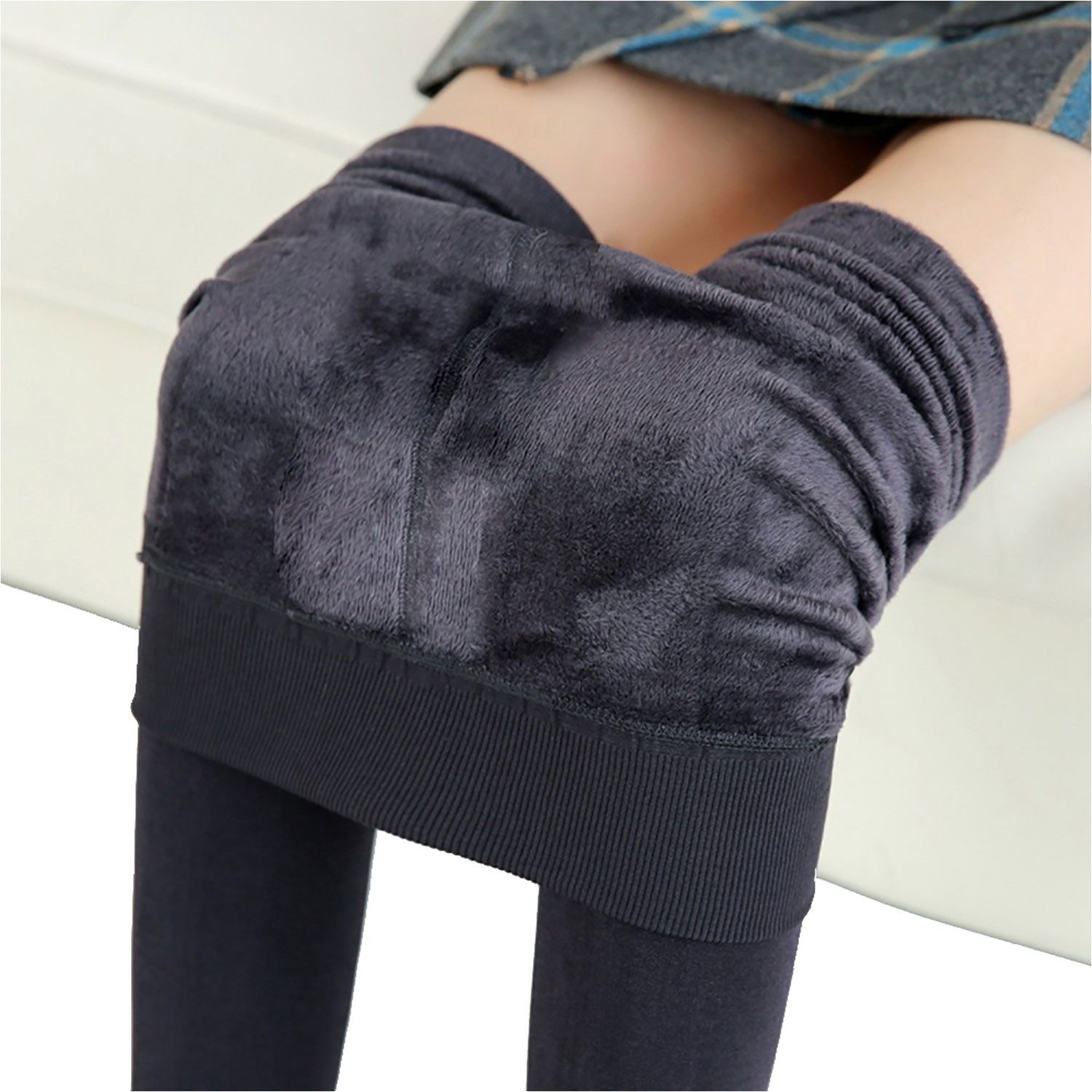 Refttenw Thermoleggings Damen Leggings mit Steigbügel, Warme Winterleggings günstig online kaufen