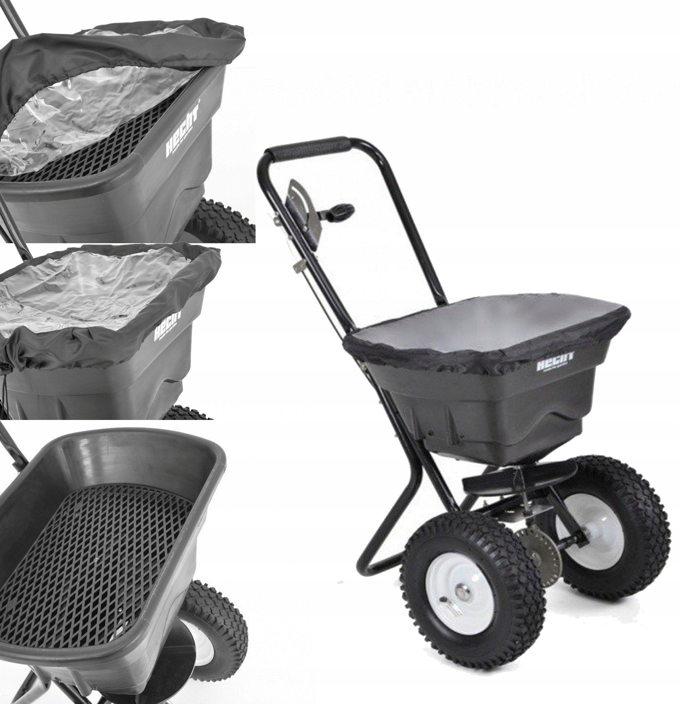 Hecht Streuwagen Streuwagen 29 Liter für Salz, Saatgut, Dünger