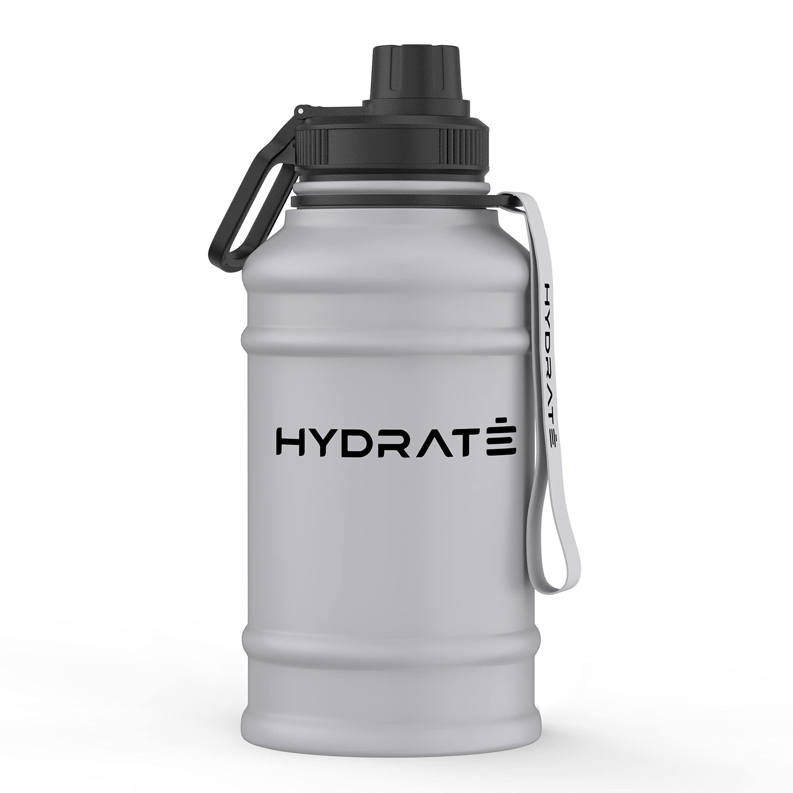 Hydrate Bottles Edelstahl Trinkflasche, Schwarz 2.2l Carbon