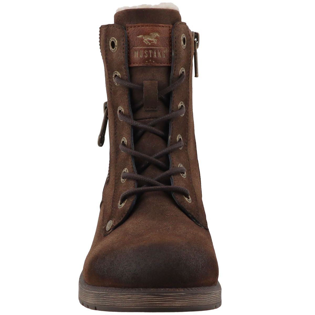 Mustang Shoes 15M0072015-bronze-multi Stiefelette Kurz-Stiefel mit floralem Zierdetail – Bild 5 von 5