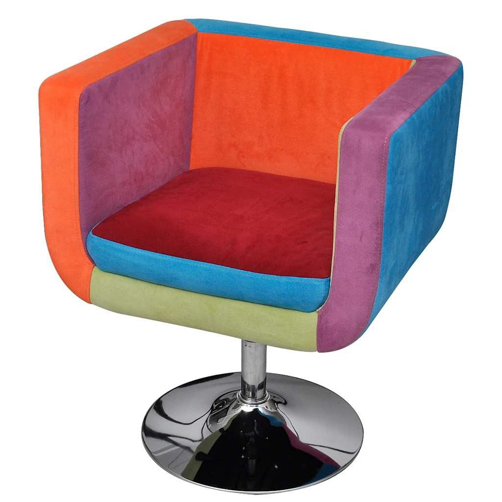 furnicato Sessel Würfel-mit Patchwork-Design Stoff (1-St)