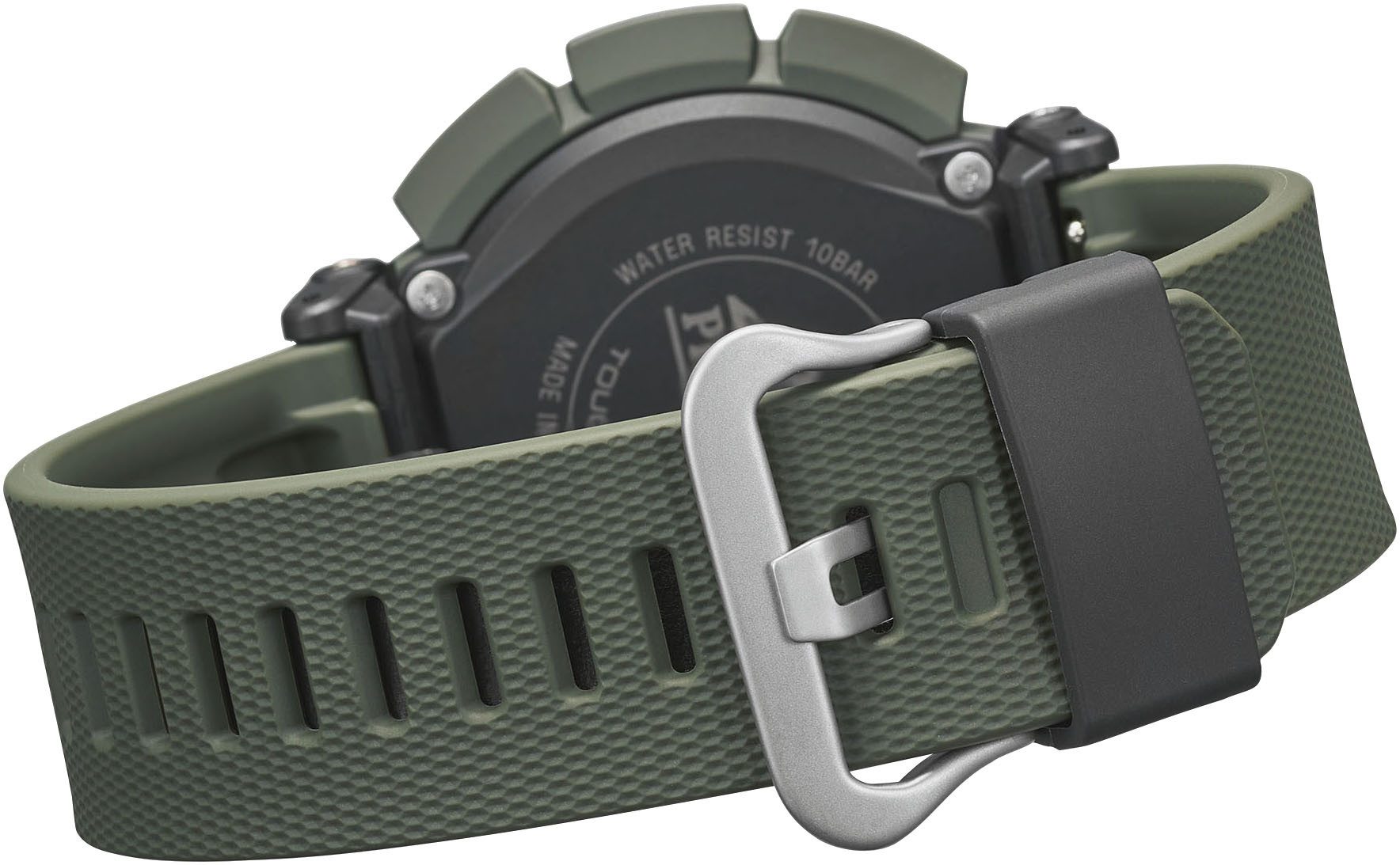CASIO PRO TREK Chronograph PRG-340-3ER, Quarzuhr, Armbanduhr, Herrenuhr, Funk, Solar, Stoppfunktion, Weltzeit