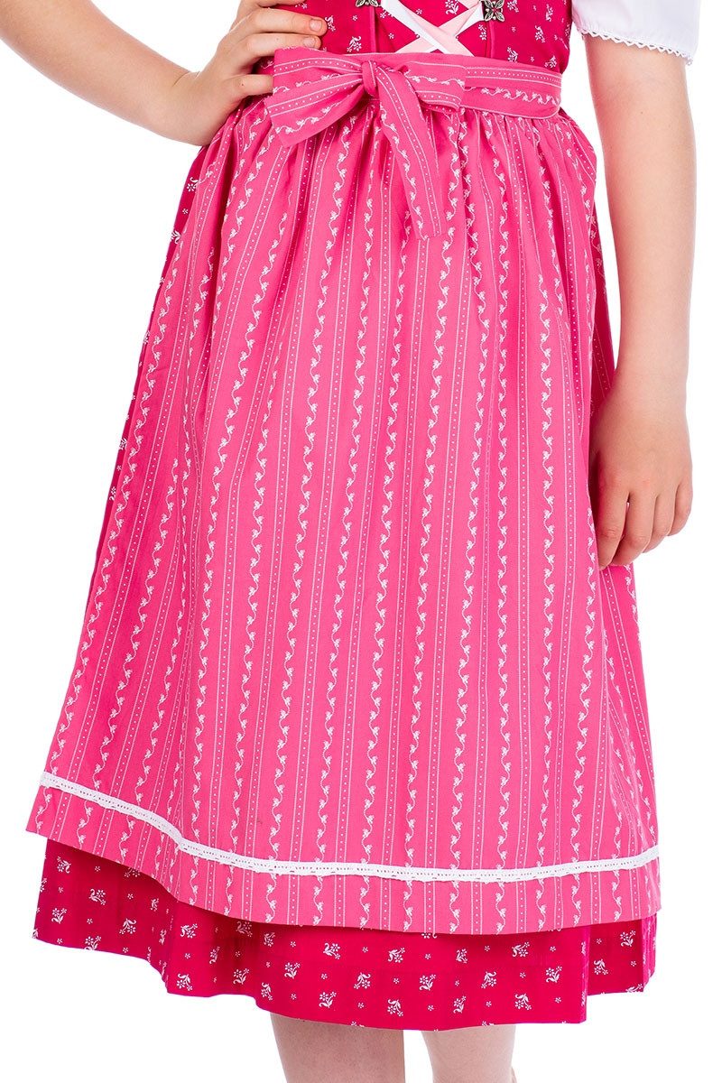Isar-Trachten Dirndl Kinderdirndl 3tlg. - AIKA - fuchsia/light pink