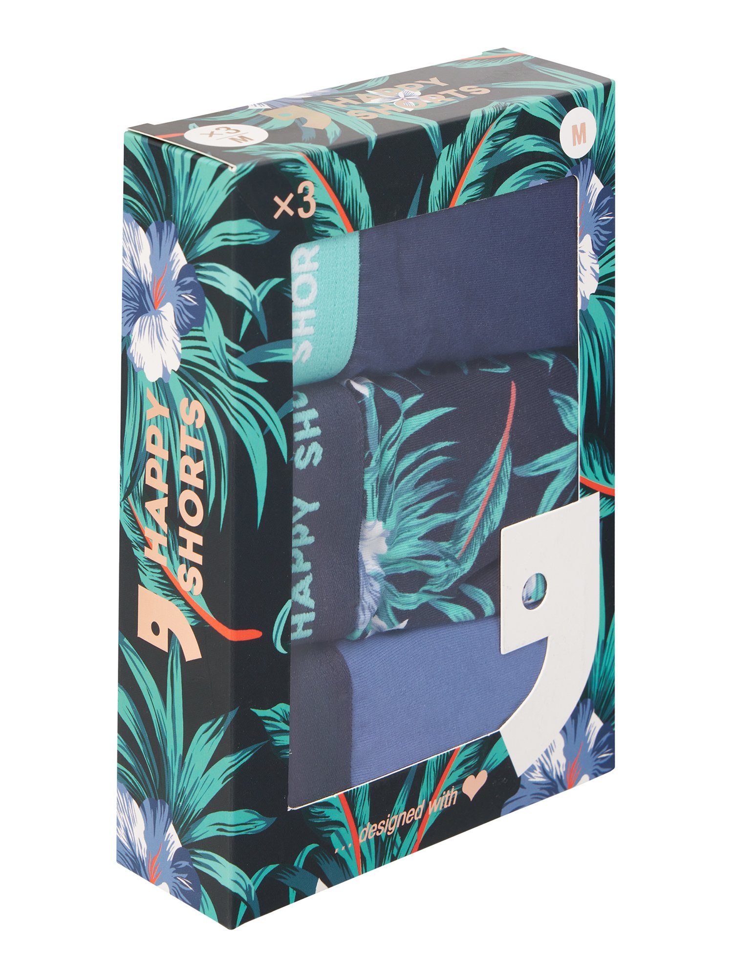 HAPPY SHORTS Retro Pants Motive (3-St) Retro-Boxer unterhose männer