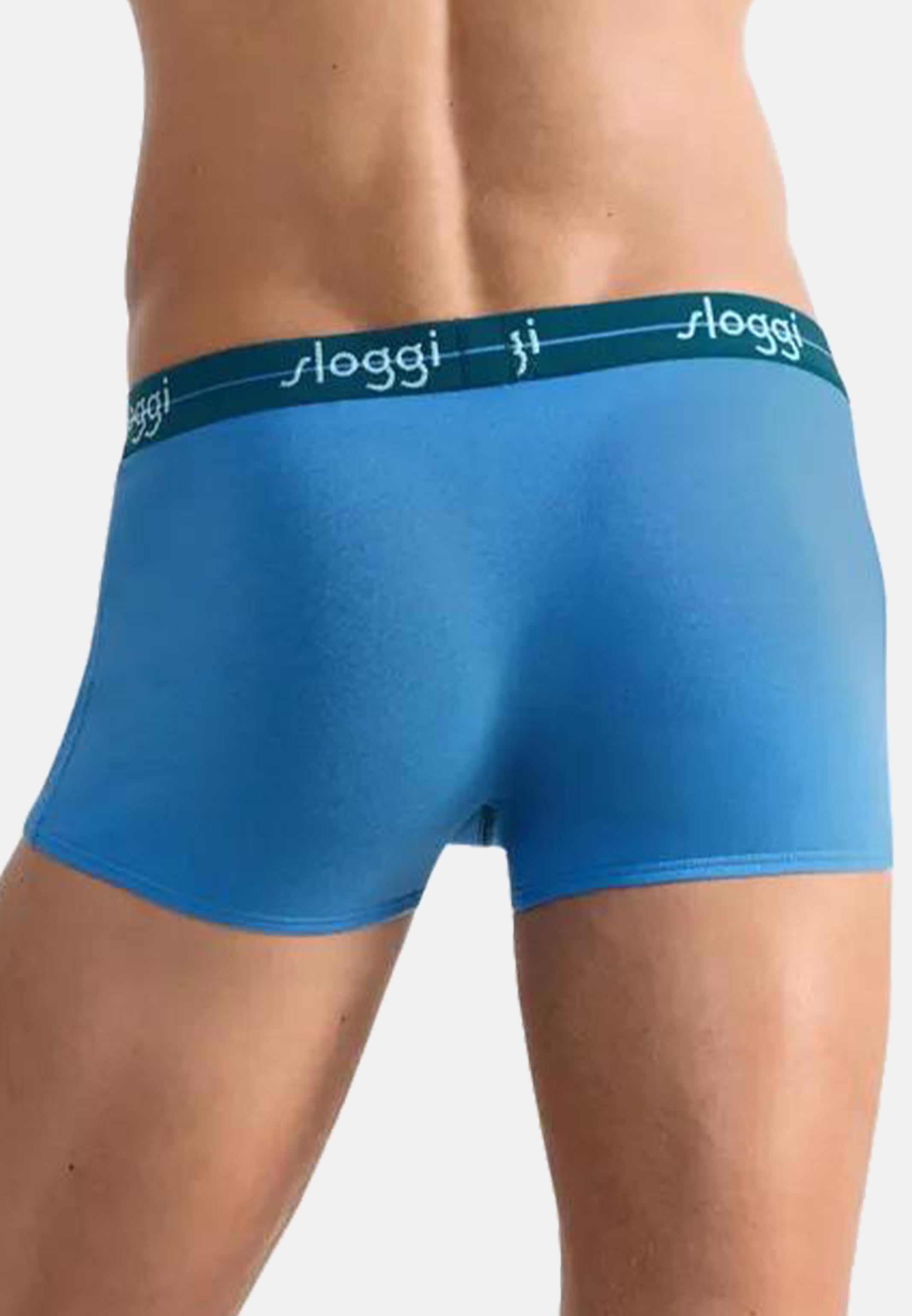 sloggi Retro Boxer 4er Pack Start (Spar-Set, 4-St) Hipster Short / Pant - Baumwolle - ohne Eingriff - Atmungsaktiv