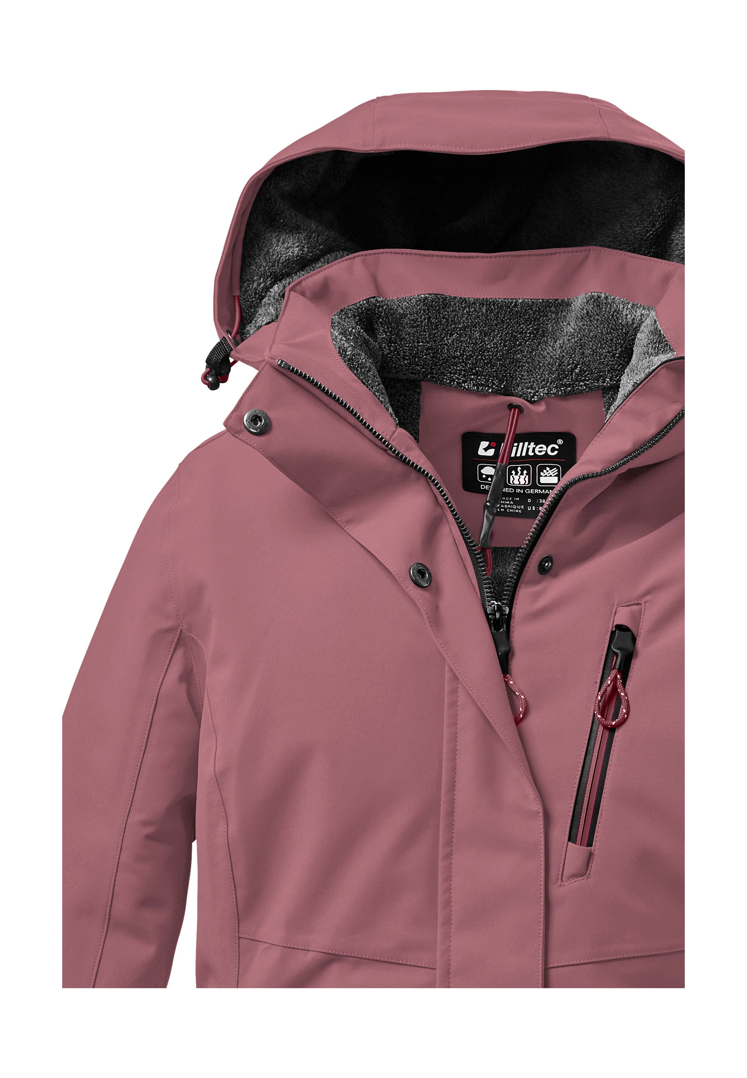 Killtec Outdoorjacke KOW 140 WMN JCKT Wasserdichte Damenjacke, atmungsaktiv, abnehmbare Kapuze – Bild 3 von 5