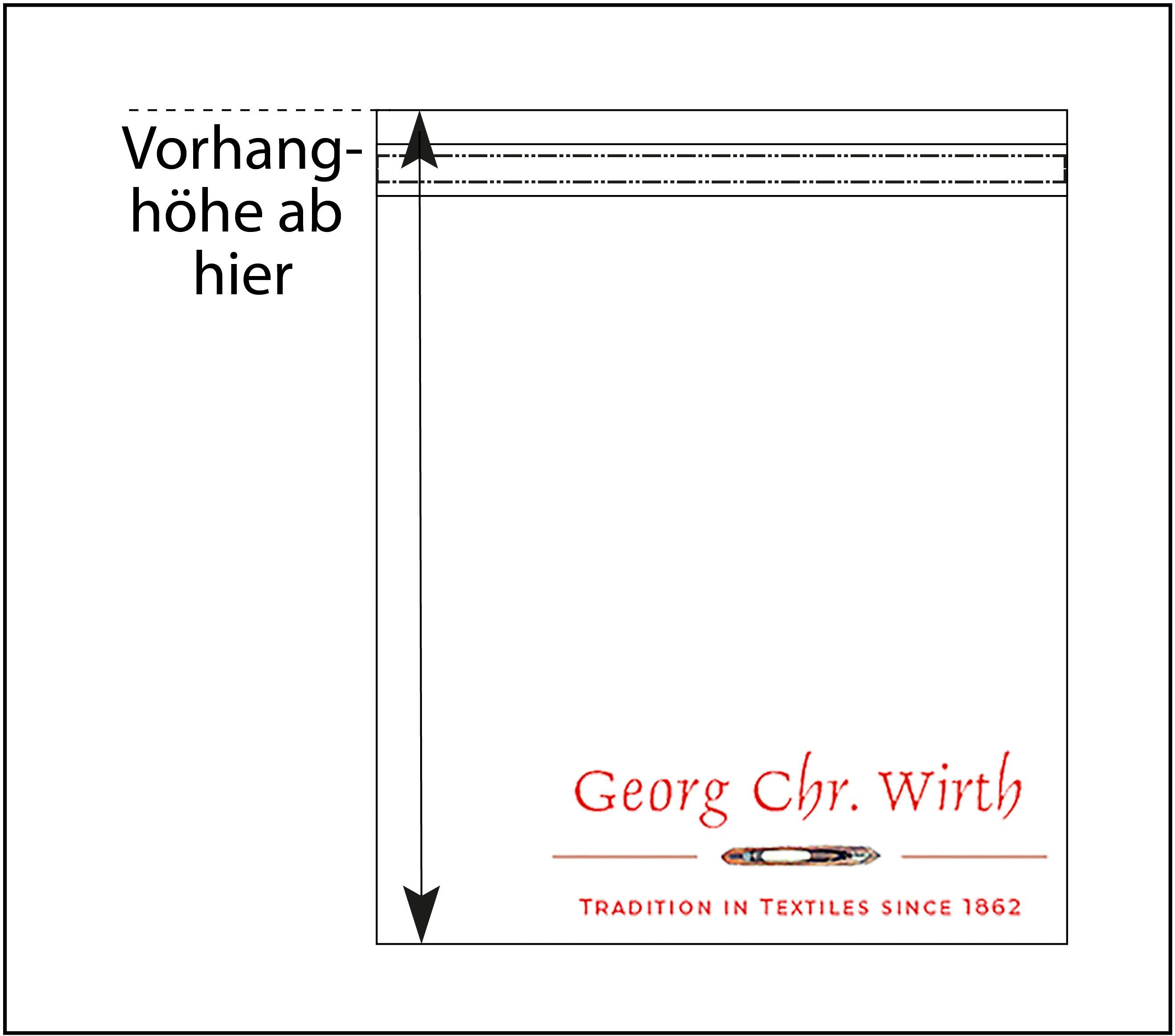 Vorhang Wiessee, Wirth, Kräuselband (1 Jacquard blickdicht, grau St)