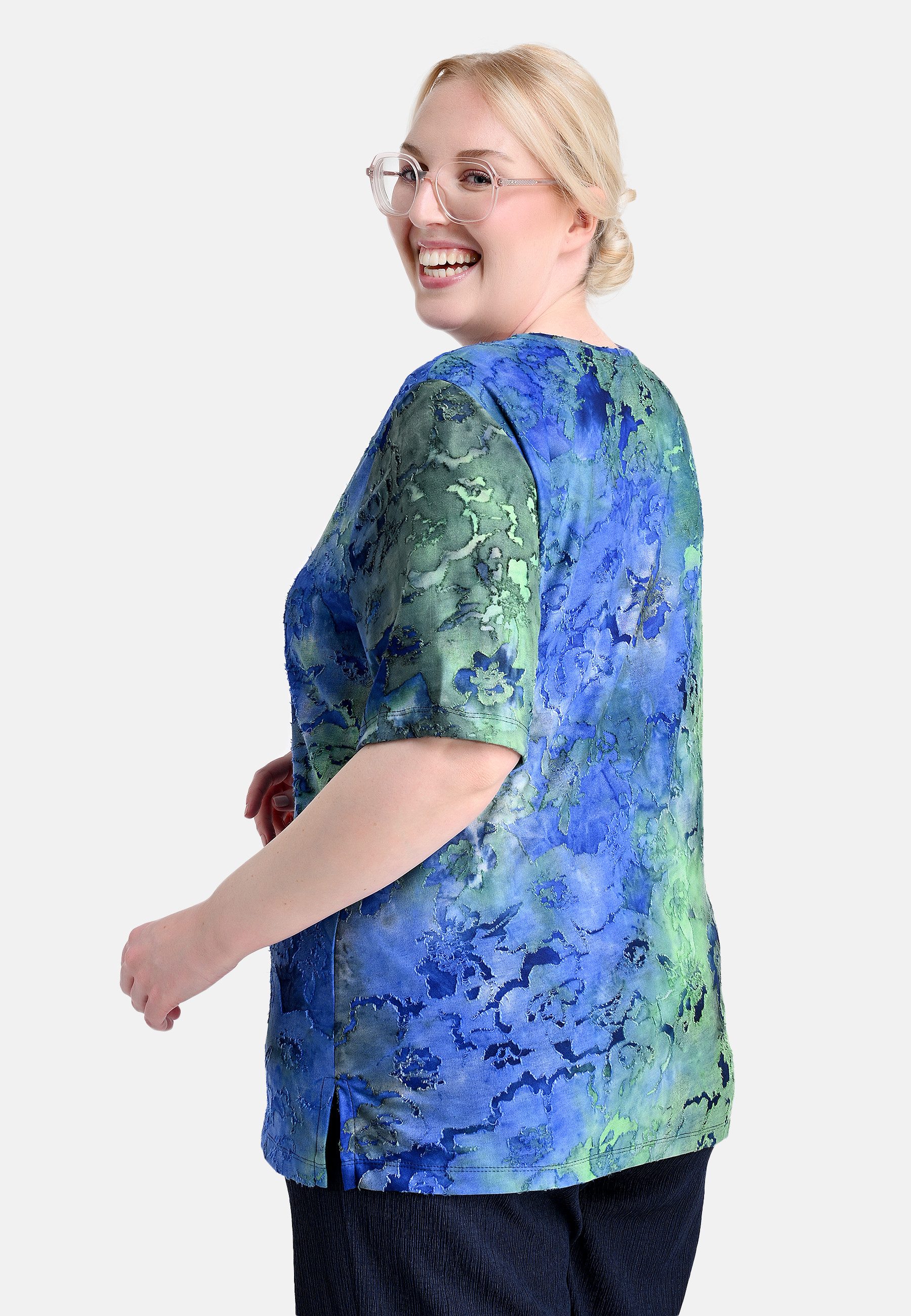 elanza T-Shirt Shirt mit Blumenmuster in günstig online kaufen