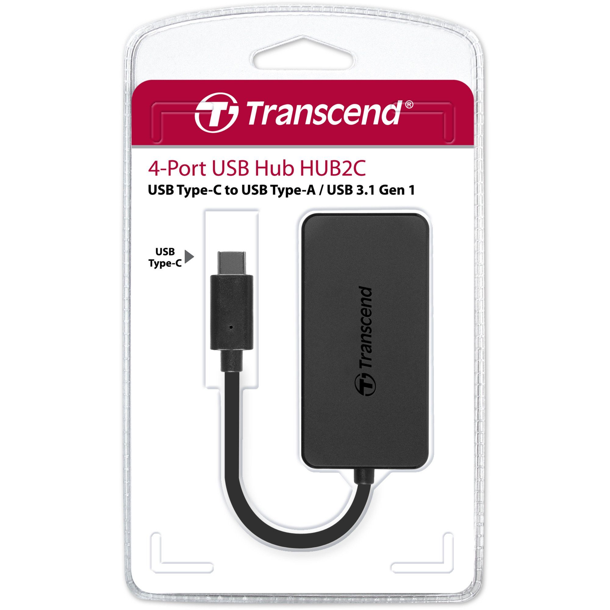 USB-Hub USB-Kabel HUB2C, Transcend Transcend