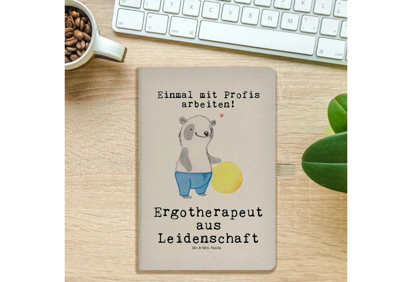 Thumbnail - Mr. & Mrs. Panda Notizbuch Ergotherapeut Leidenschaft - Transparent - Geschenk, A5 Notizbuch Ges Mr. & Mrs. Panda, Umwel...
