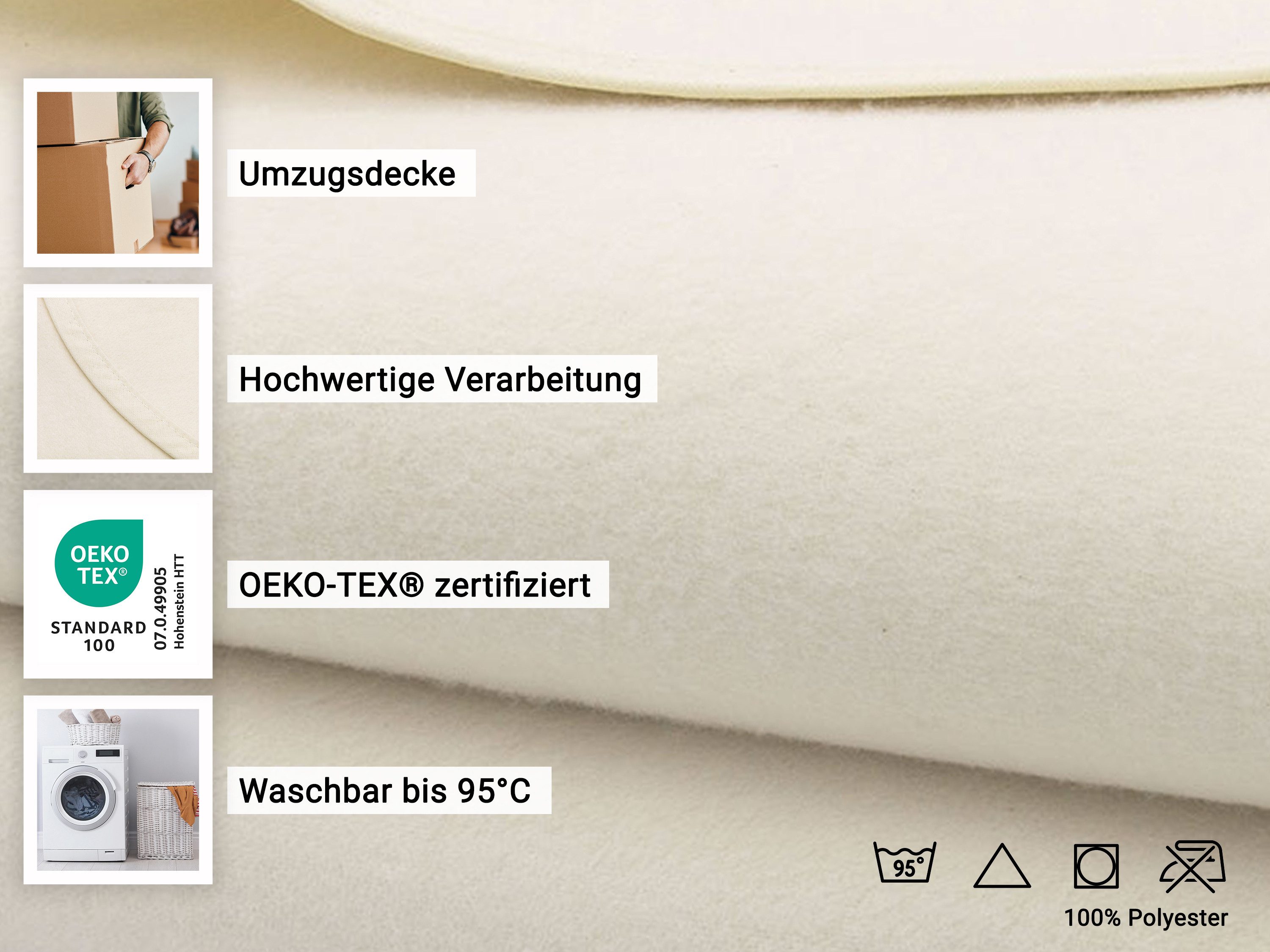 Wohndecke, ZOLLNER, strapazierfähig, beidseitig gerauht, 100 günstig online kaufen