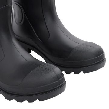 vidaXL Wathose Gummistiefel Schwarz Größe 43 PVC