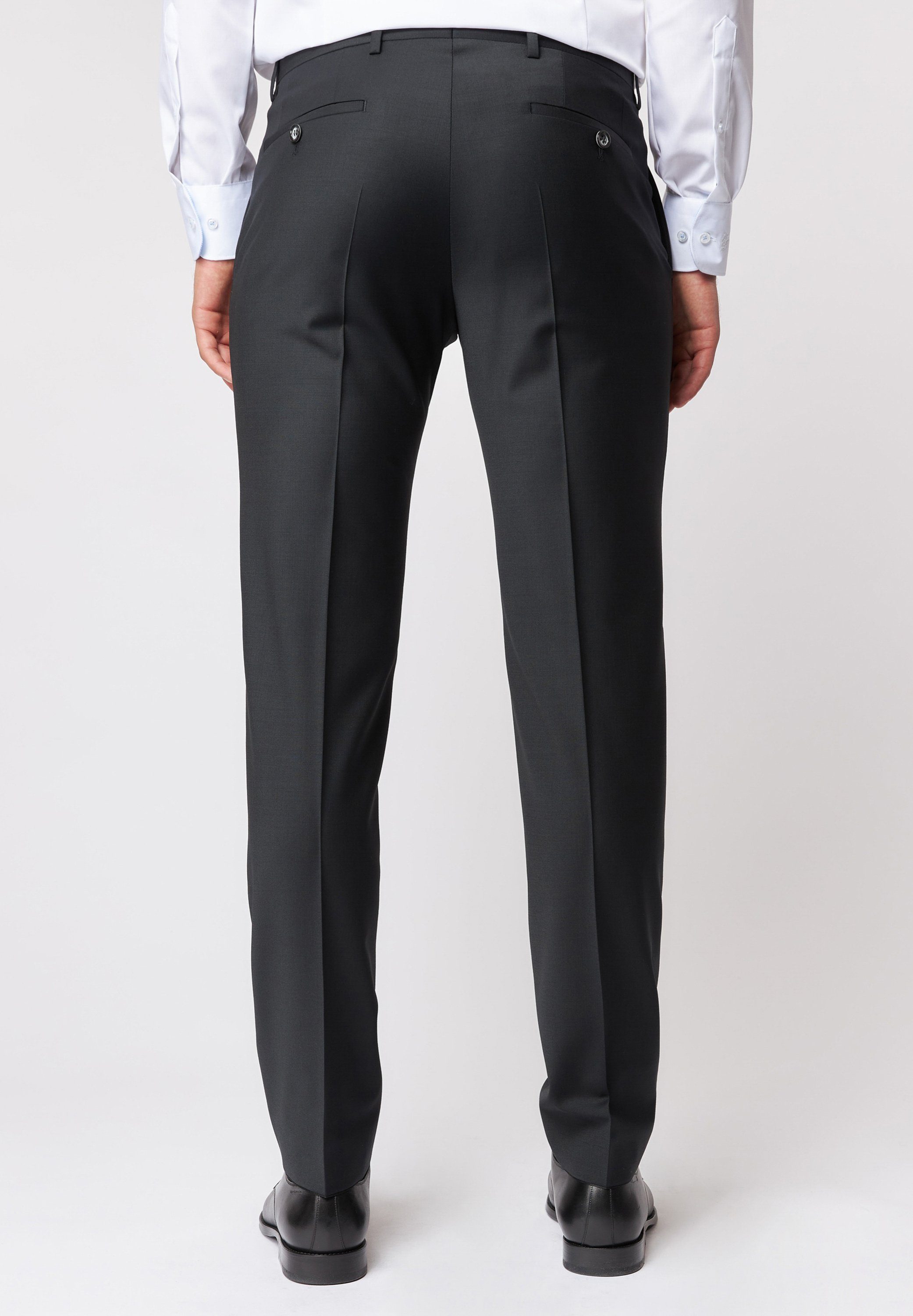 Roy Robson Bügelfaltenhose Slim fit BLACK MILKY