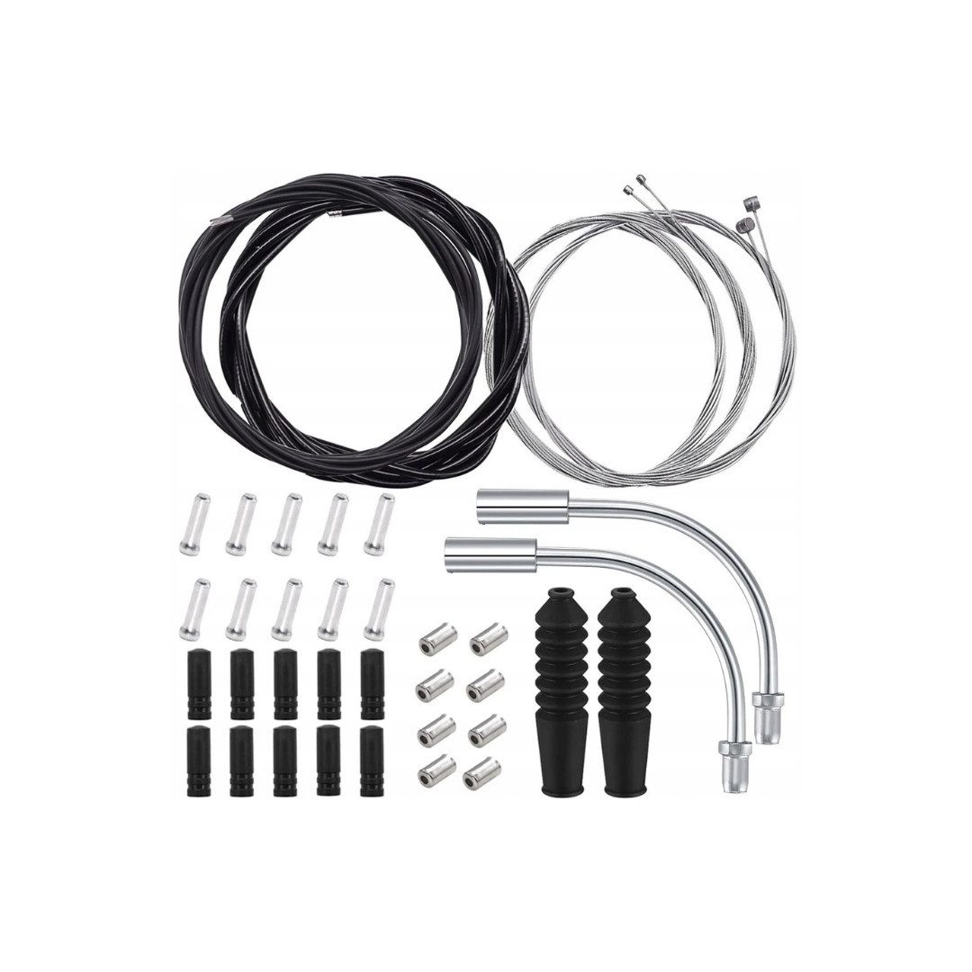 VERK GROUP Bremszug Fahrrad Bremszug Set 2 Stück Brems- und Schaltzüge Komplettset (Fahrrad Brems- und Schaltzug-Set, 2-St., Mehrteilig), Komplettset für Bremse und Schaltung, Brems- und Schaltzüge