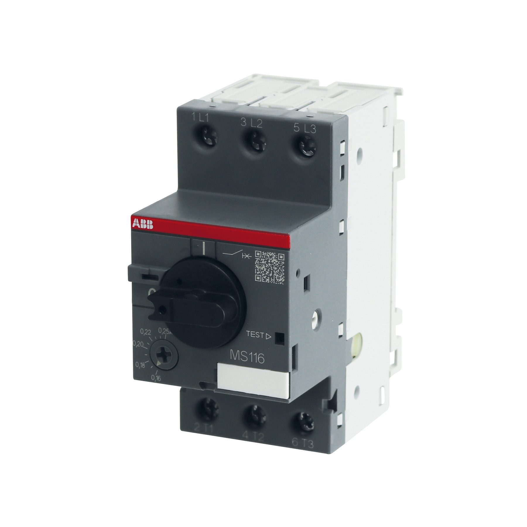 ABB Sicherheitsrelais ABB Motorschutzschalter MS116-0.25, Auslöseklasse 10 A, 0.16...0.25 A