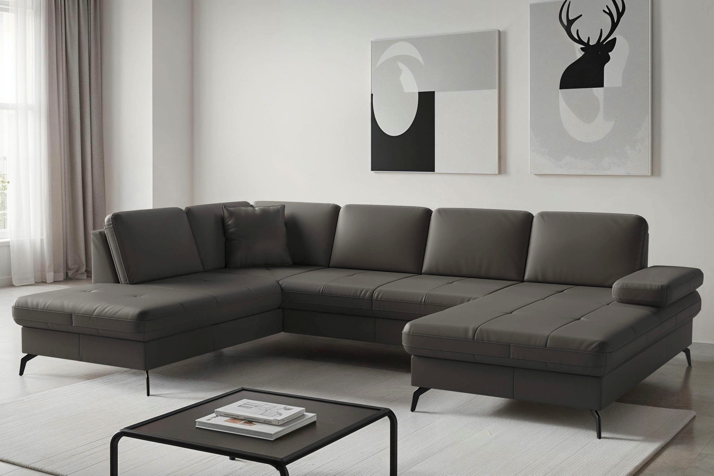 sit&more Wohnlandschaft Morris Jubi, Breite 300 cm, mit Armteilfunktion, optional mit Bettfunktion