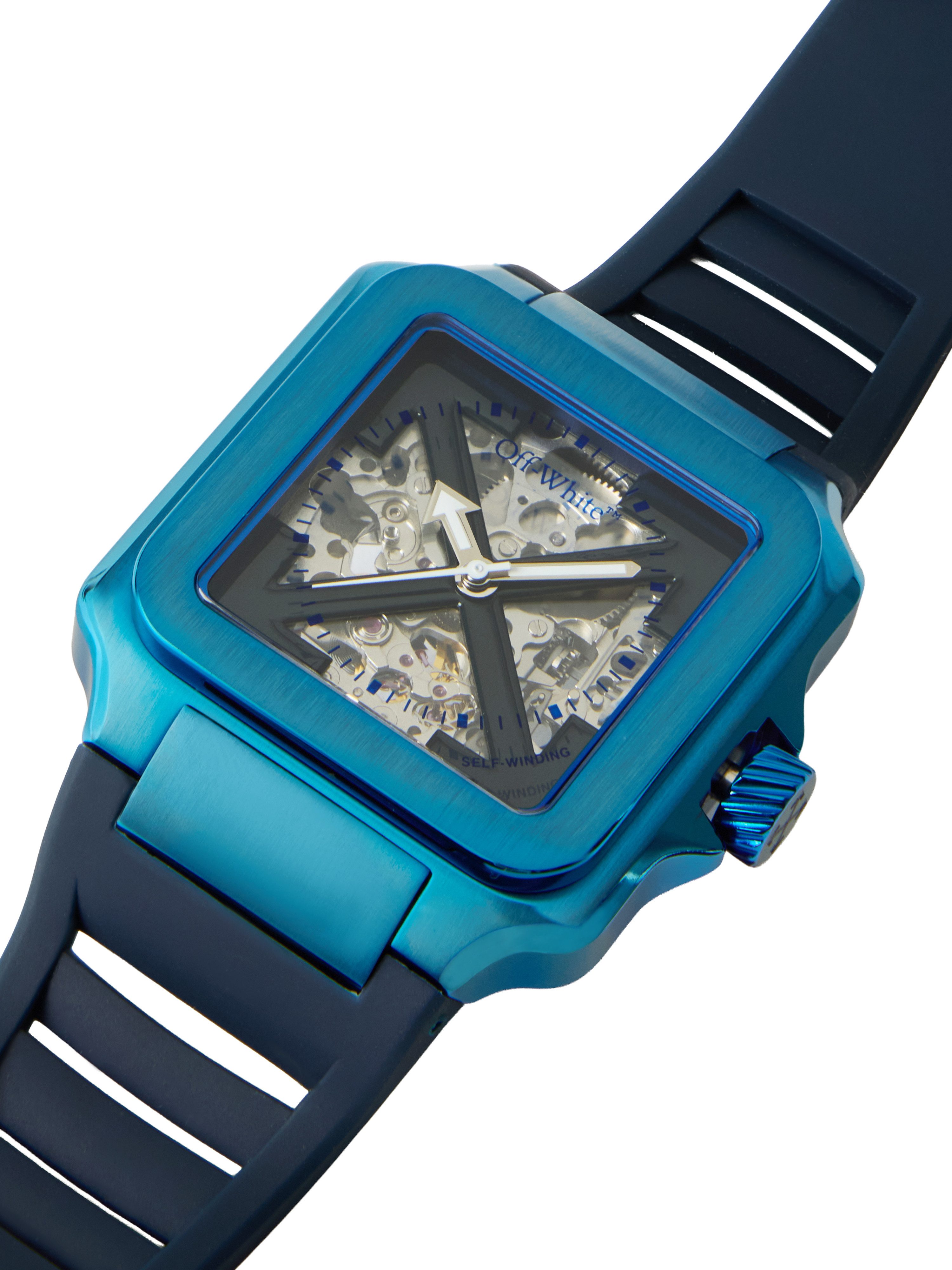 OFF-WHITE Automatikuhr PROTO AUTO OW1G008P0045, Armbanduhr, Herrenuhr, Mechanische Uhr, Silikonarmband, analog