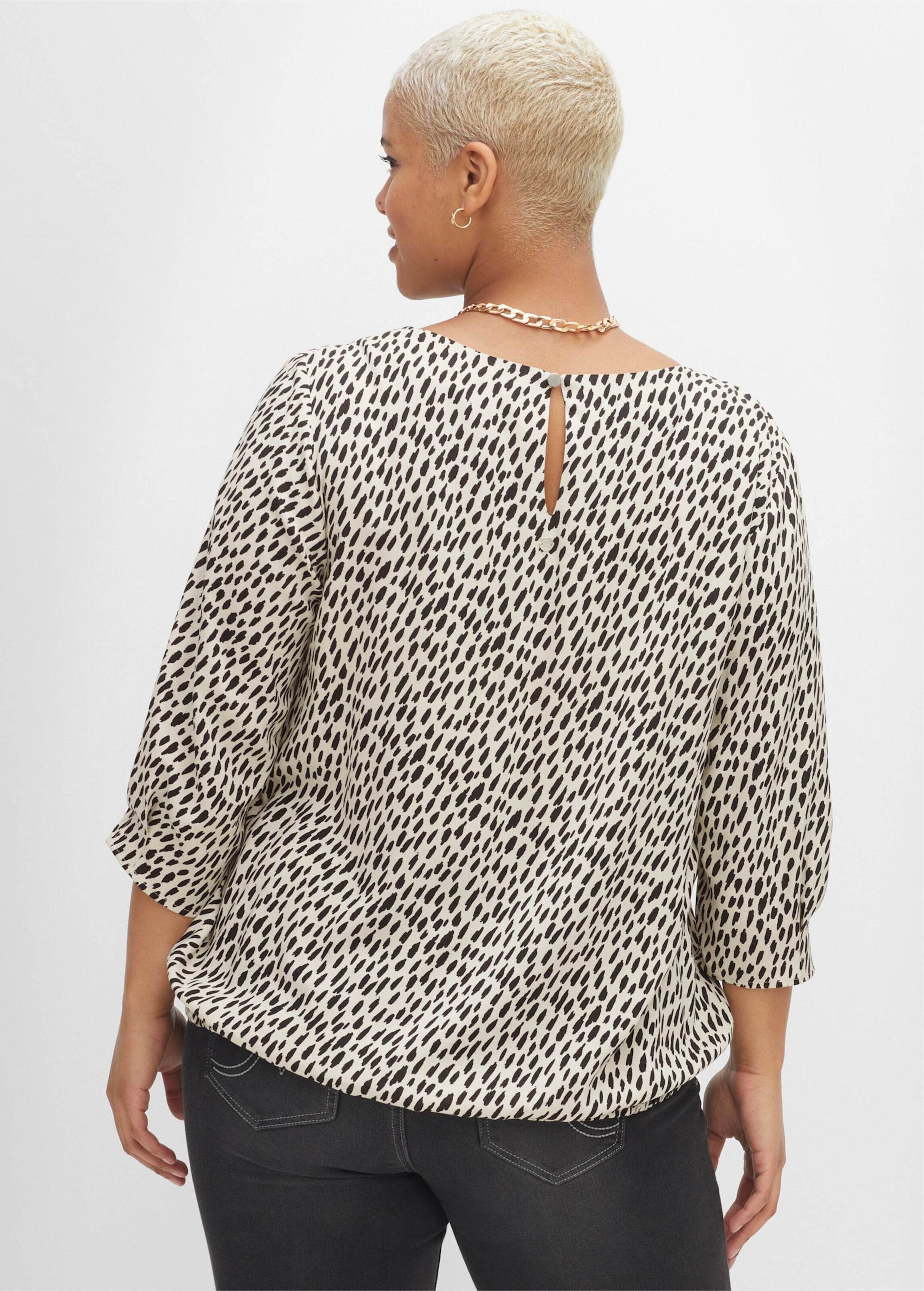 Sheego Klassische Bluse Tunika 3/4-Arm