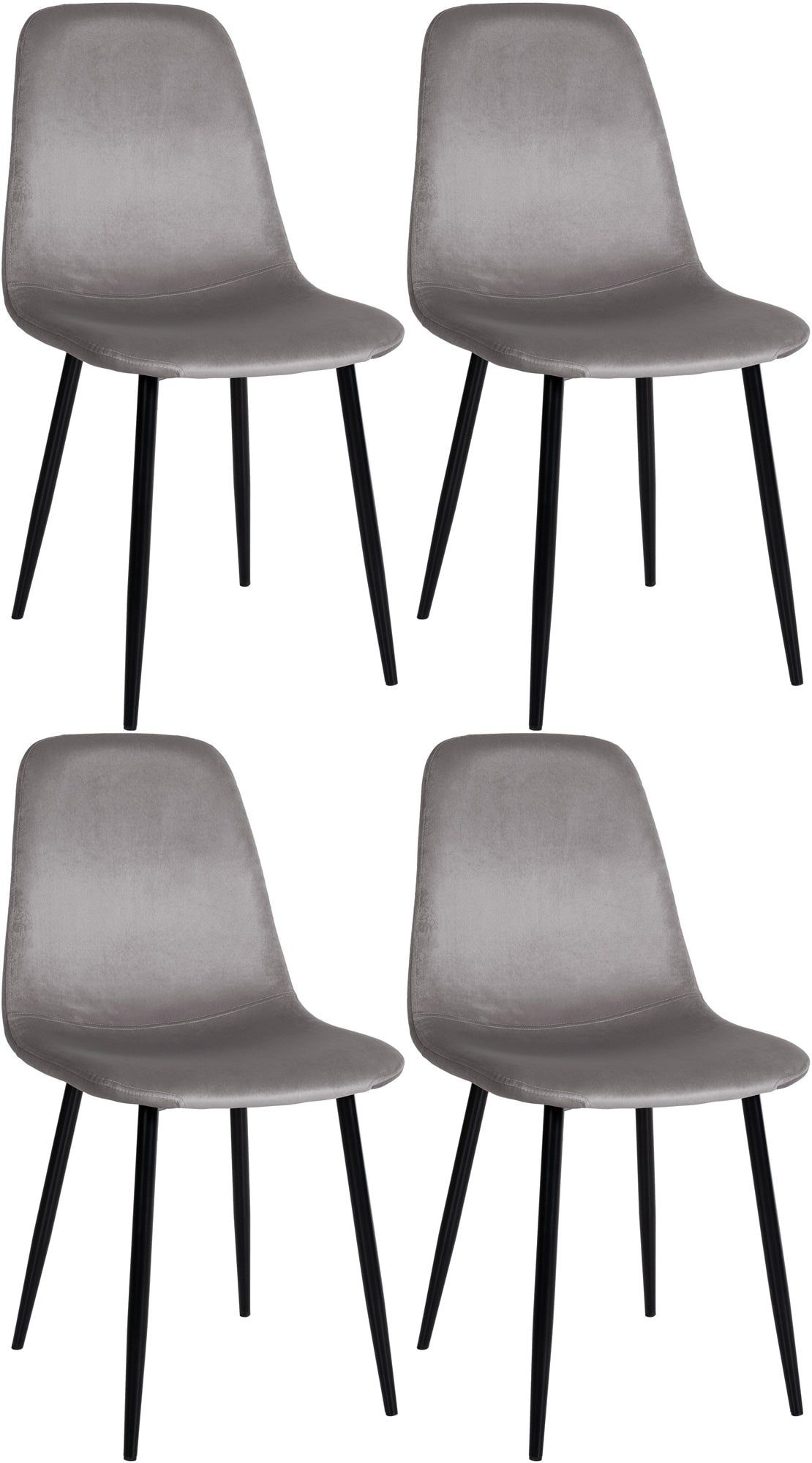 CLP Esszimmerstuhl Napier (4er Set), Metall, günstig online kaufen