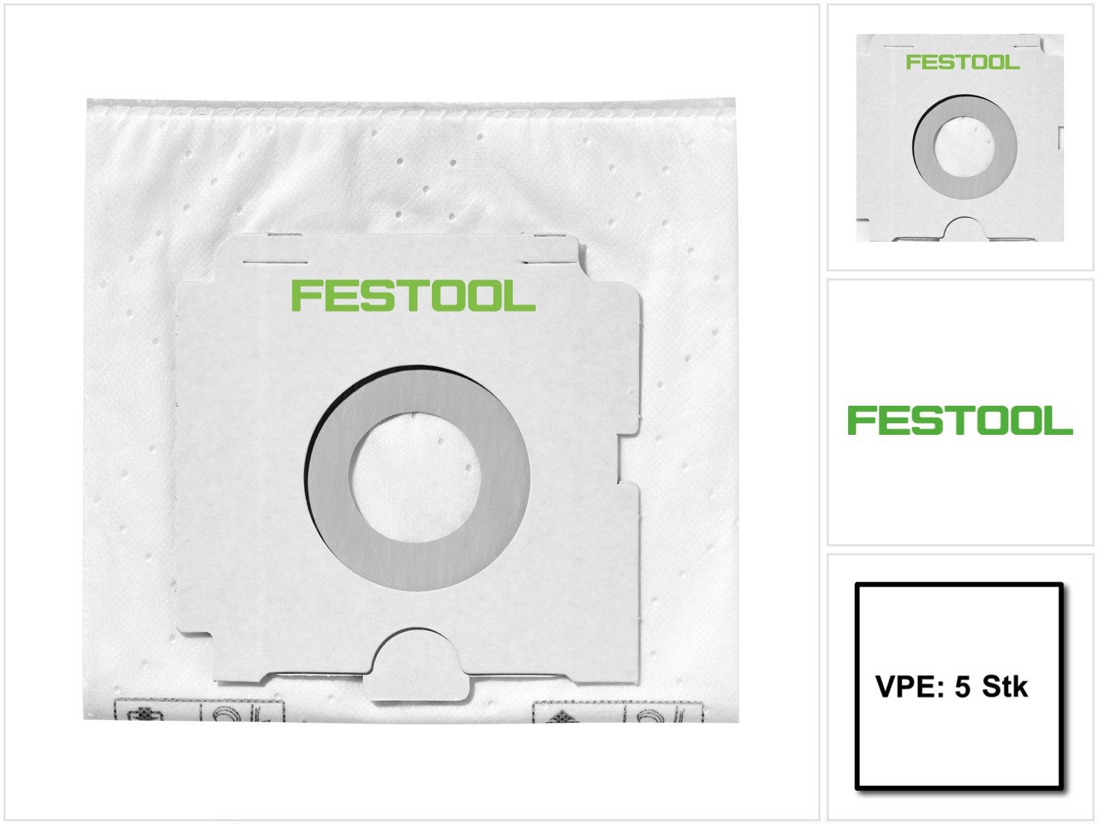 FESTOOL Filterbeutel SELFCLEAN Filtersack SC FIS-CT 36/5 für CT 36 Absaugmobil 5 Stück (4