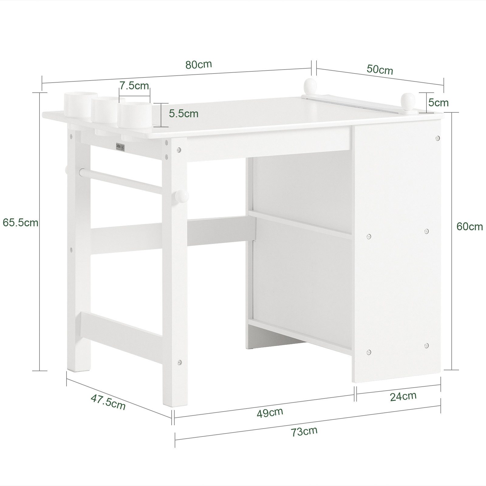 SoBuy Kindersitzgruppe KMB60, Spieltisch Kindermöbel Multifunktions Möbelset, Kindertisch mit 1 Stuhl Kinder Tisch Stuhl Set Maltisch für Kinder