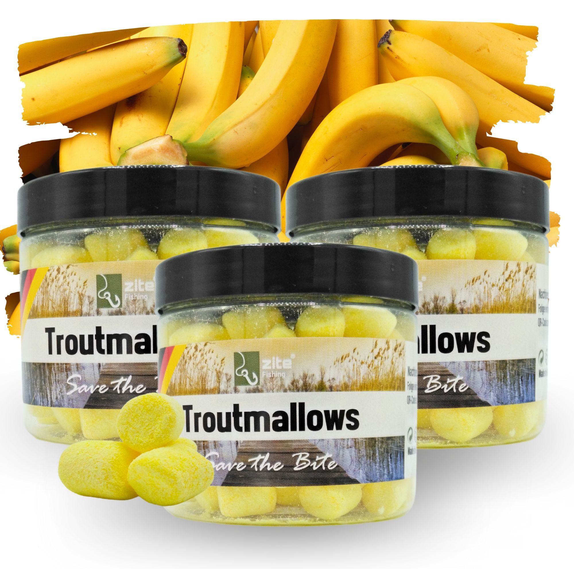 Kunstköder Troutmallows-Set 8 Aromen 3x40g Forellenköder