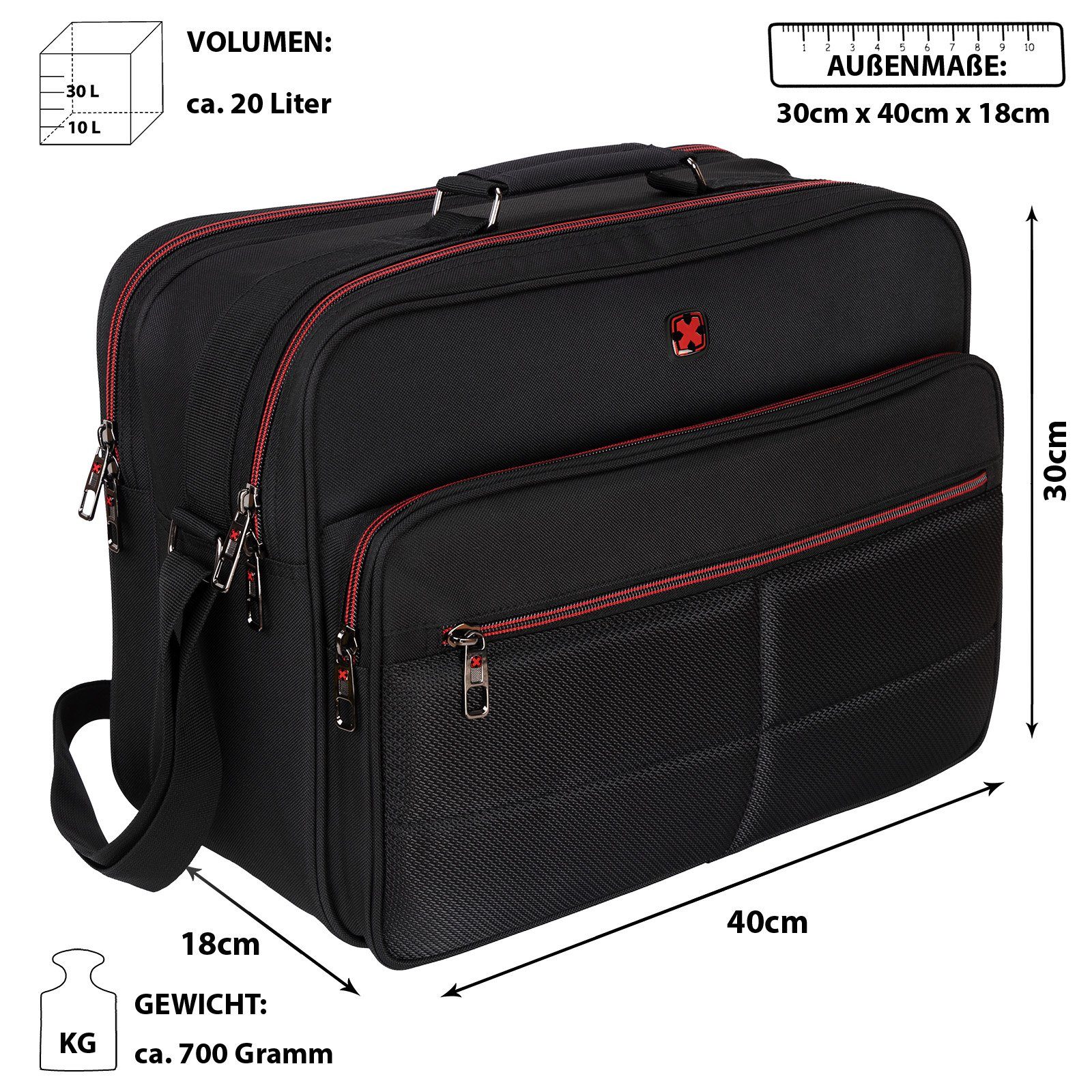 EAAKIE Umhängetasche Travel N Meet Arbeitstasche Umhängetasche Flugbegleite günstig online kaufen