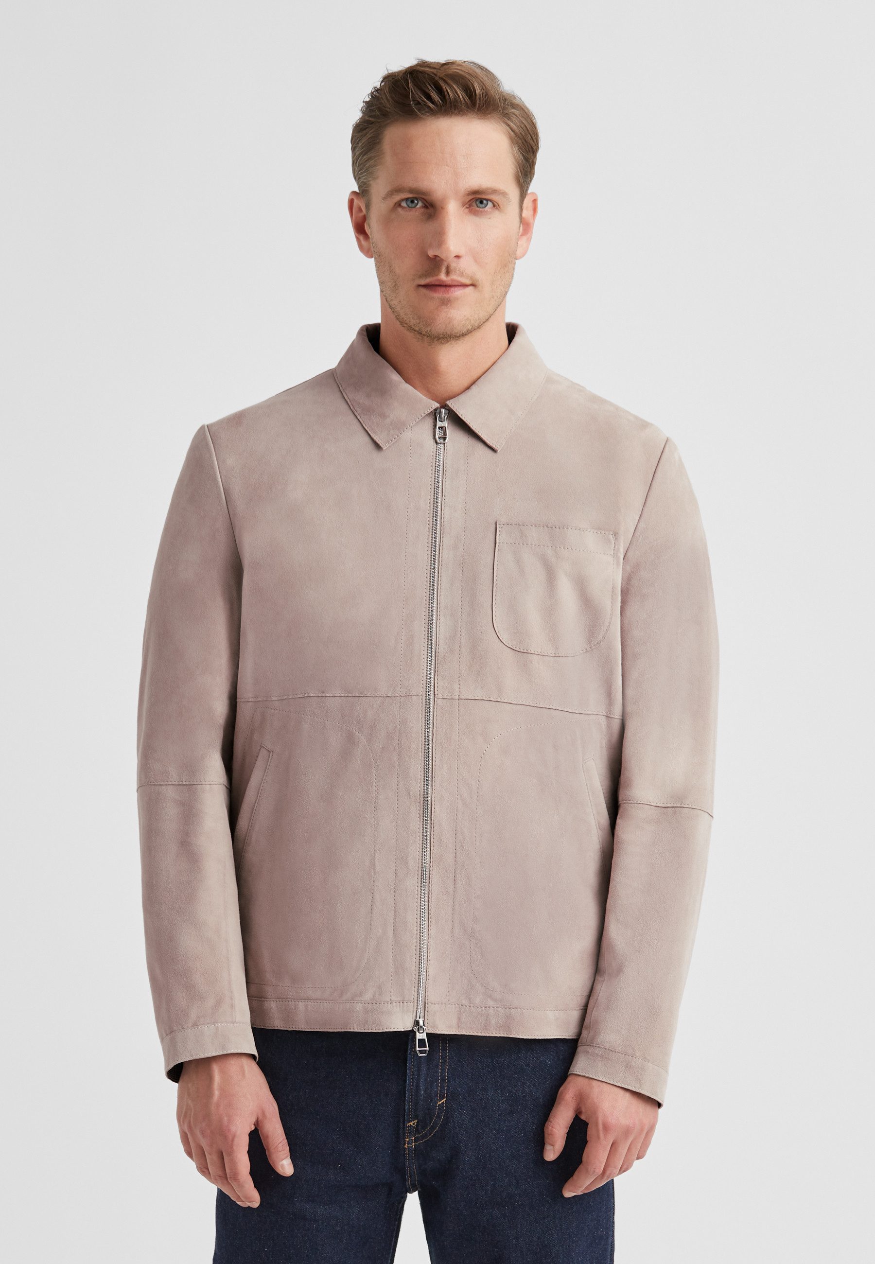 Lederjacke MSDevan Herren Bikerjacke Jacke Leder