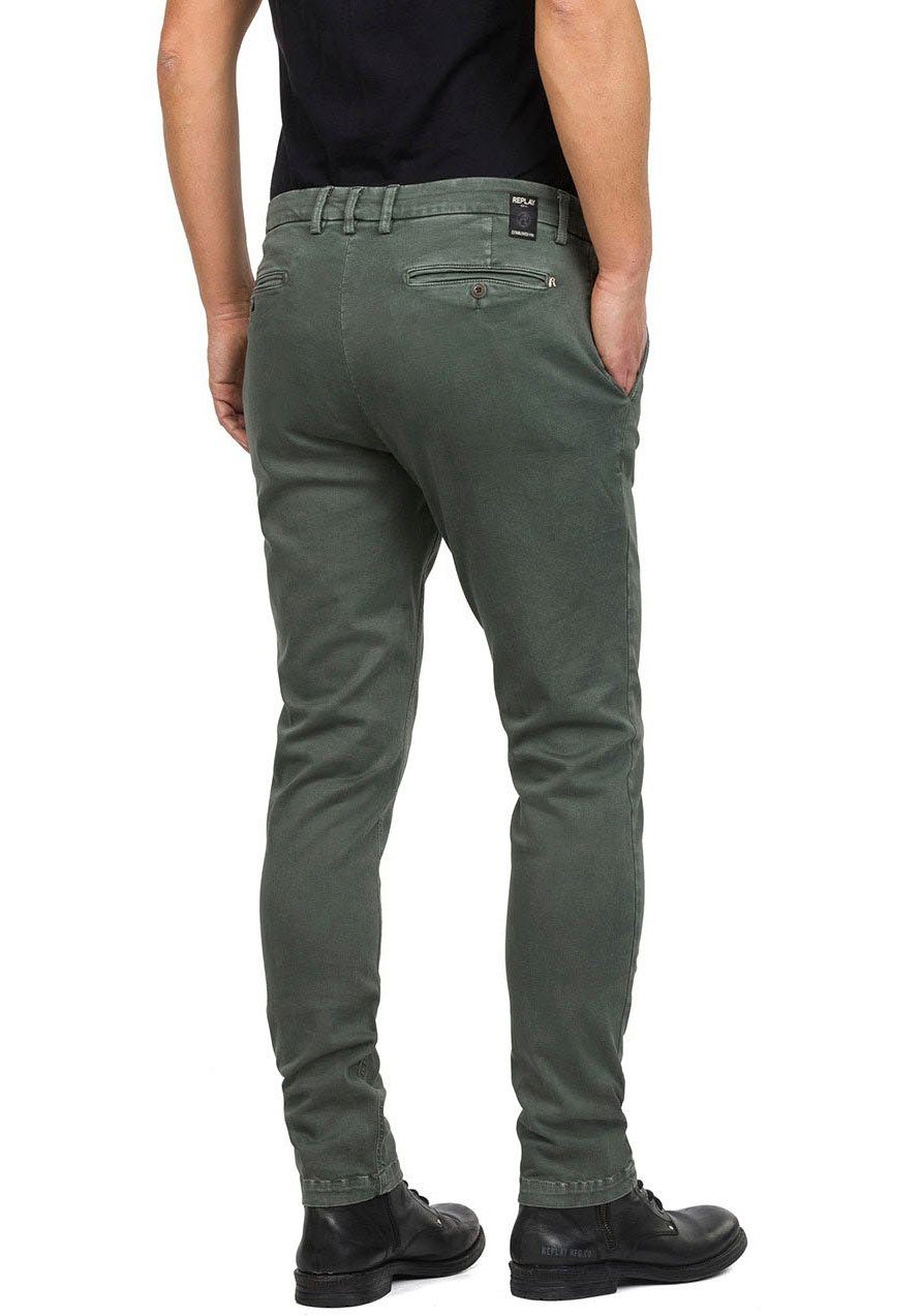 Replay Chinohose khaki Hyperflex ZEUMAR