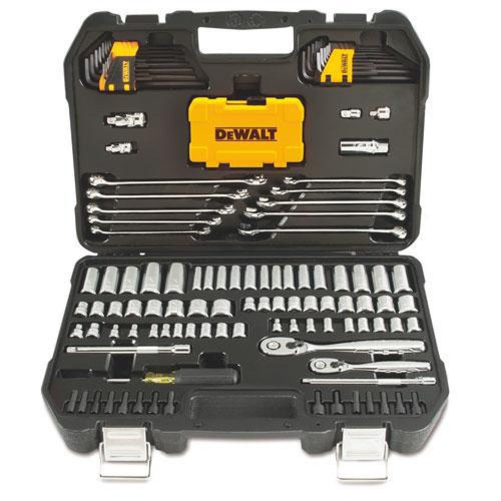 DeWalt Steckschlüssel DEWALT Werkzeug-Set 142-teilig mit Ratschen und