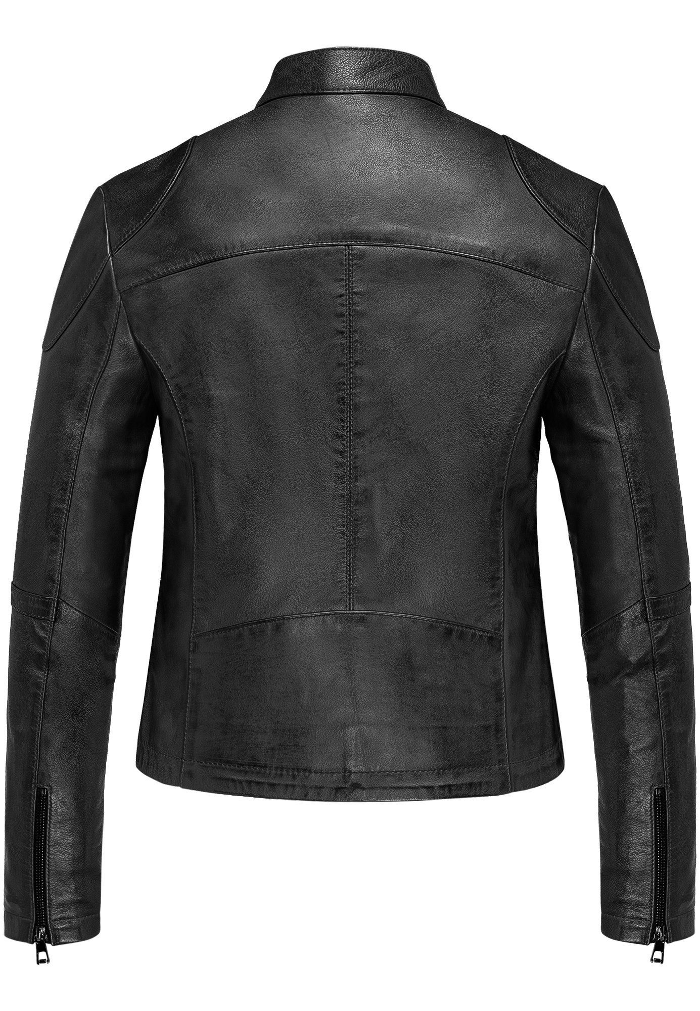 REPUBLIX Lederjacke OPAL Echtleder Damen Biker Zipper Jacke günstig online kaufen