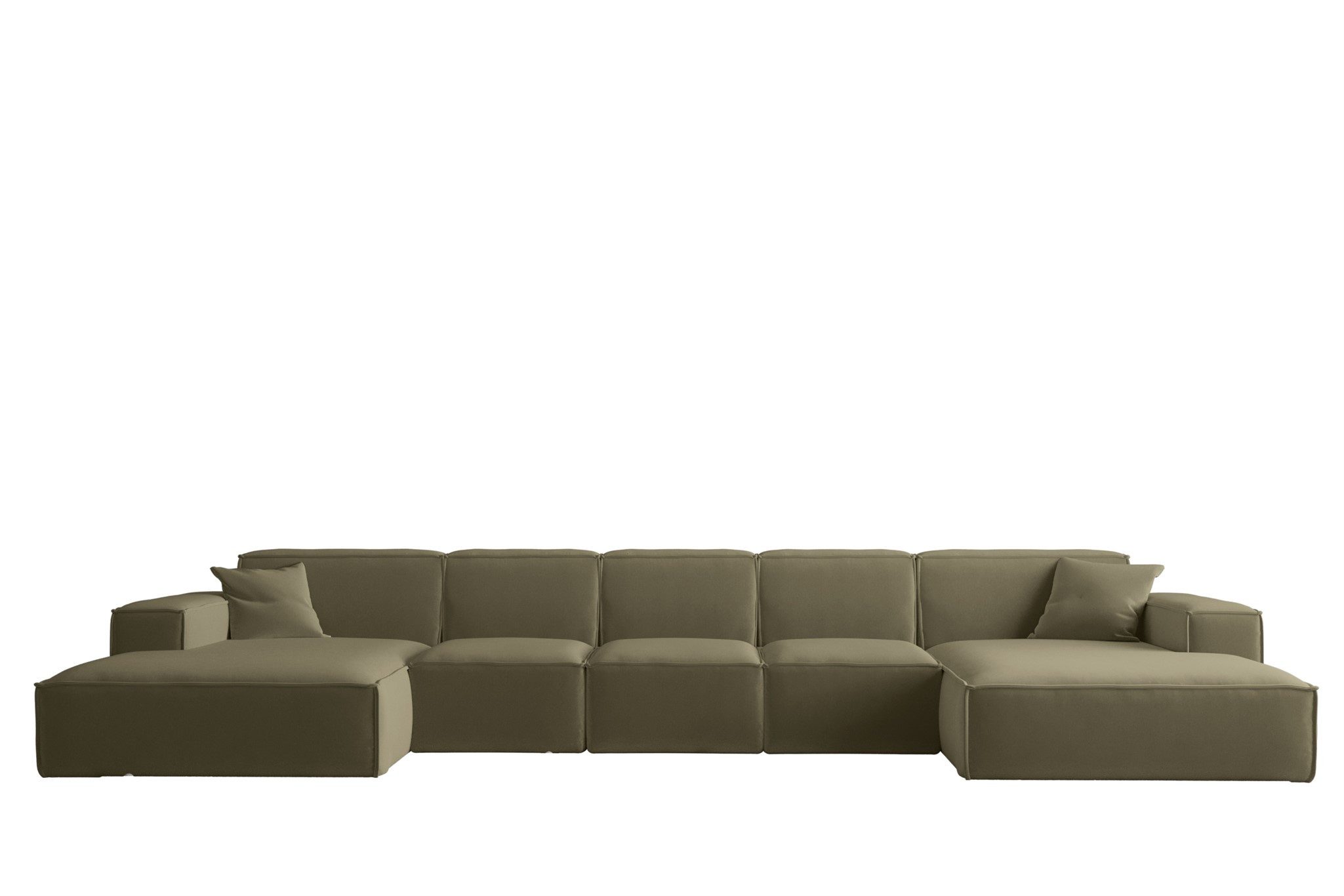 Fun Möbel Wohnlandschaft U-Form CELES PREMIUM XL, Breite 462 cm, inkl. 2 Zierkissen