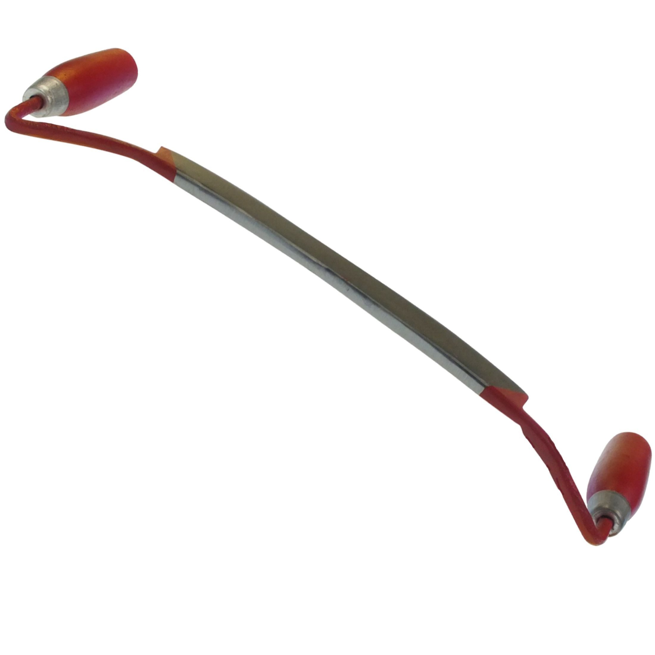 BauSupermarkt24 Zugmesser Zugmesser gebogen 240 cm inkl. 2 lackierte Holzgriffe für Zieheisen